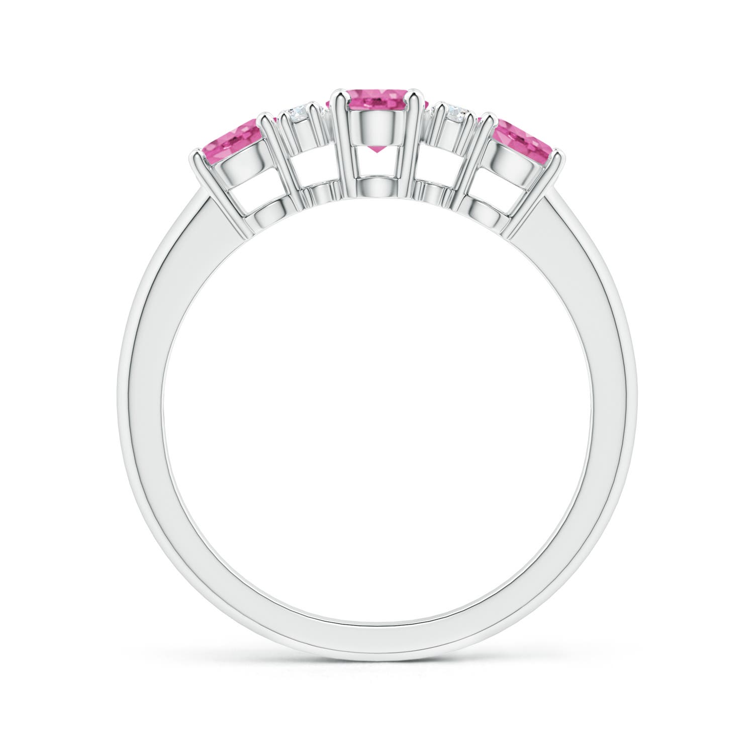 AA - Pink Sapphire / 1.49 CT / 14 KT White Gold