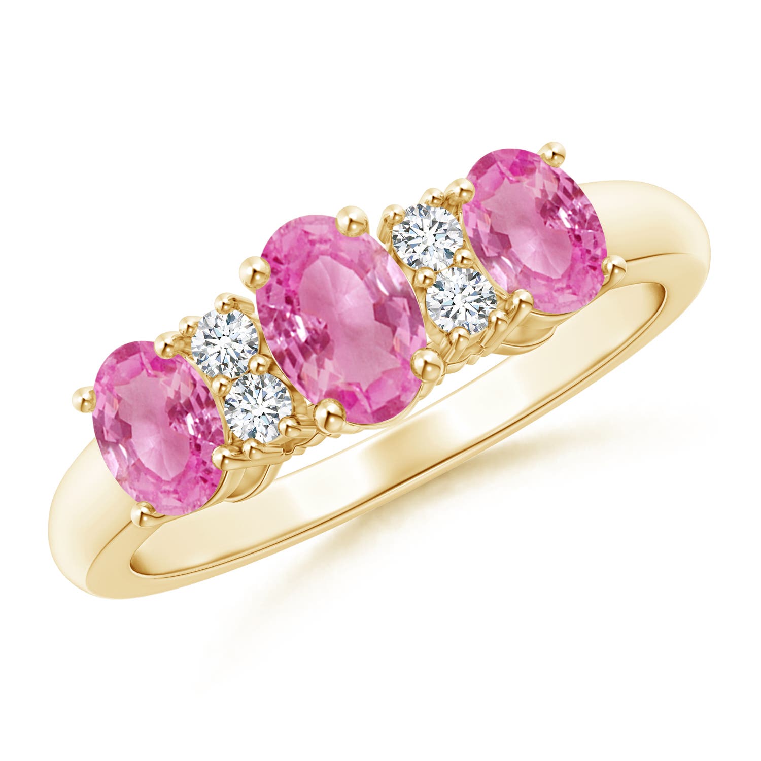 AA - Pink Sapphire / 1.49 CT / 14 KT Yellow Gold