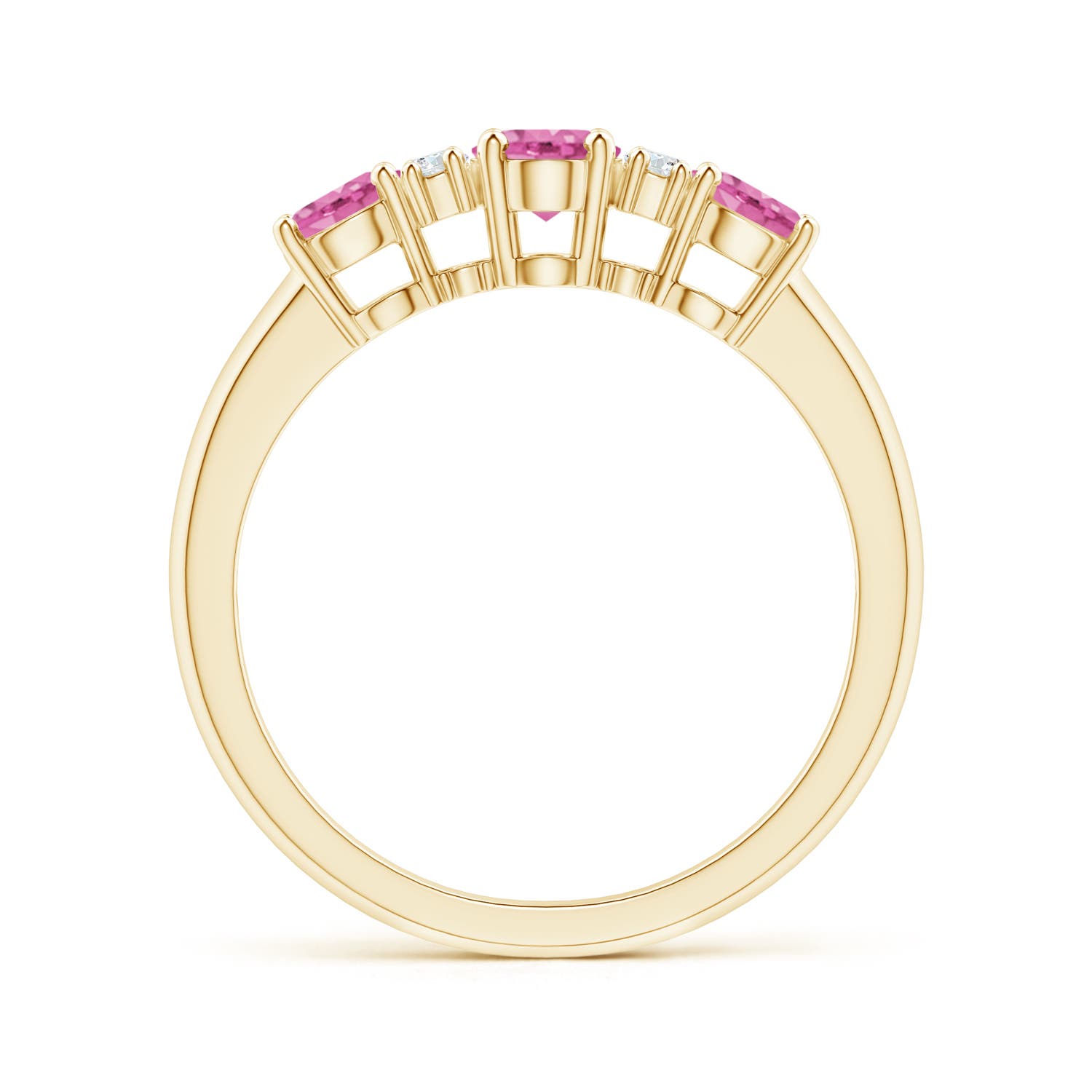 AA - Pink Sapphire / 1.49 CT / 14 KT Yellow Gold