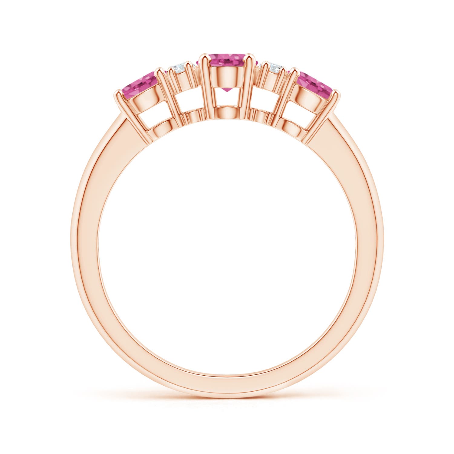 AAA - Pink Sapphire / 1.49 CT / 14 KT Rose Gold