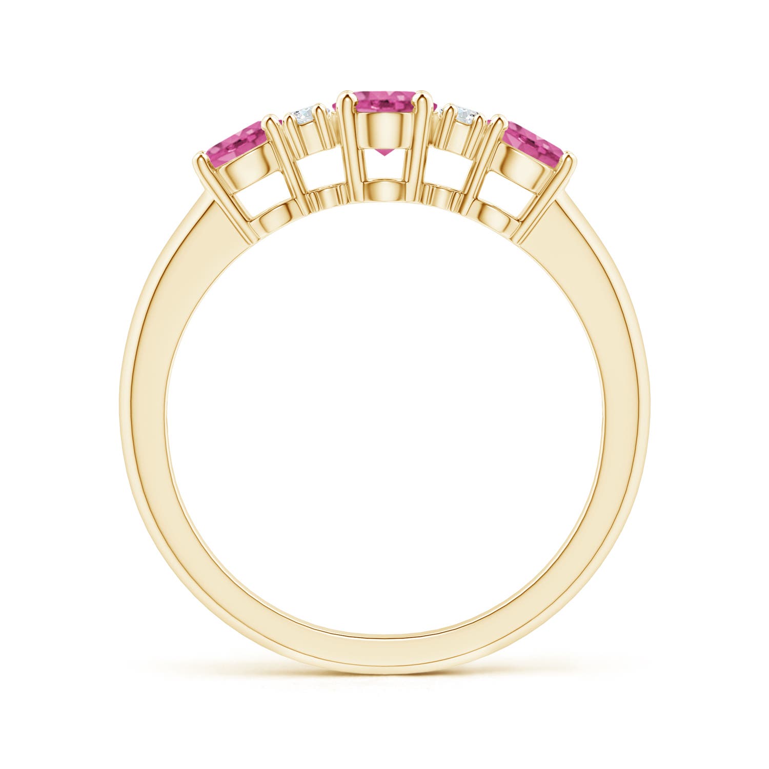 AAA - Pink Sapphire / 1.49 CT / 14 KT Yellow Gold