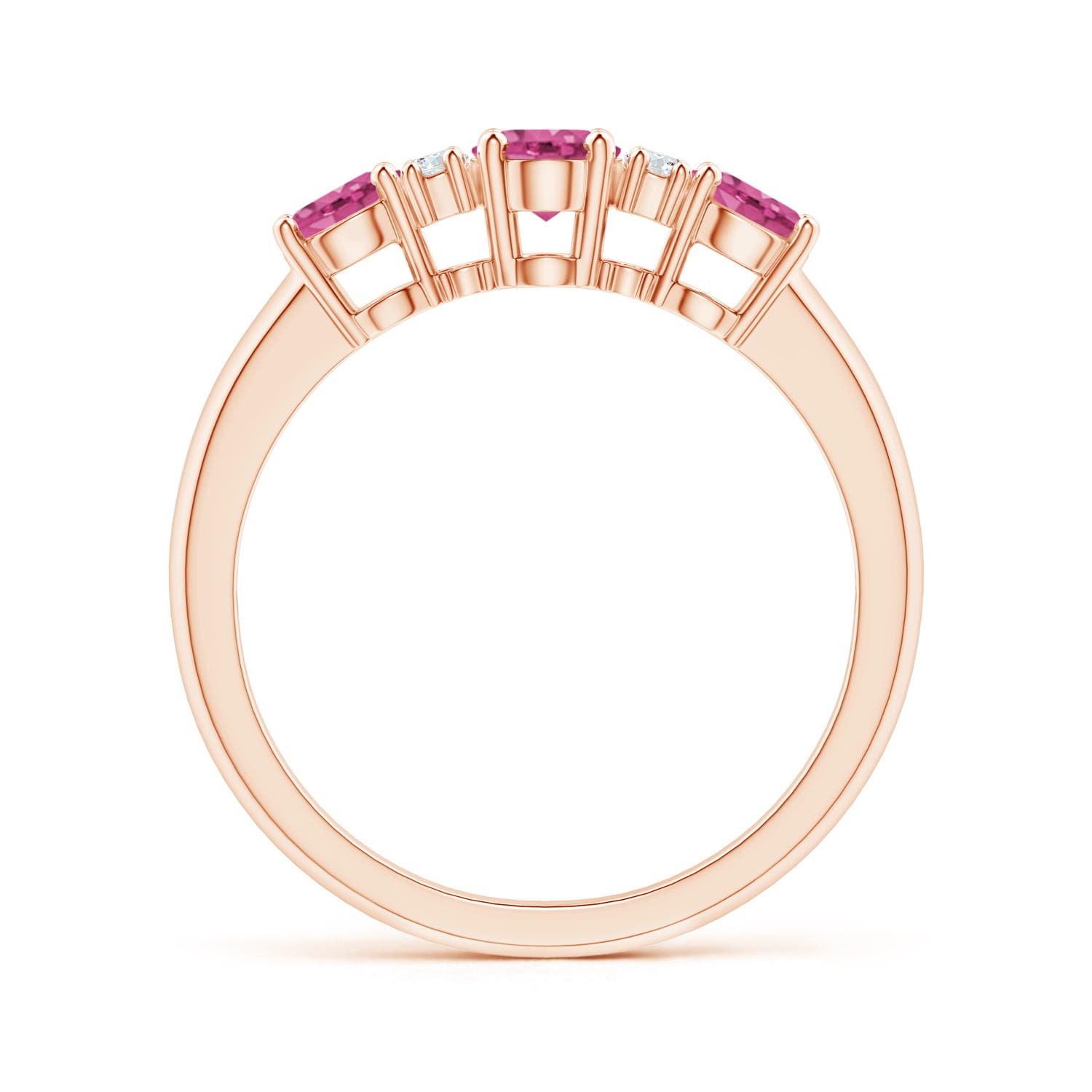 AAAA - Pink Sapphire / 1.49 CT / 14 KT Rose Gold