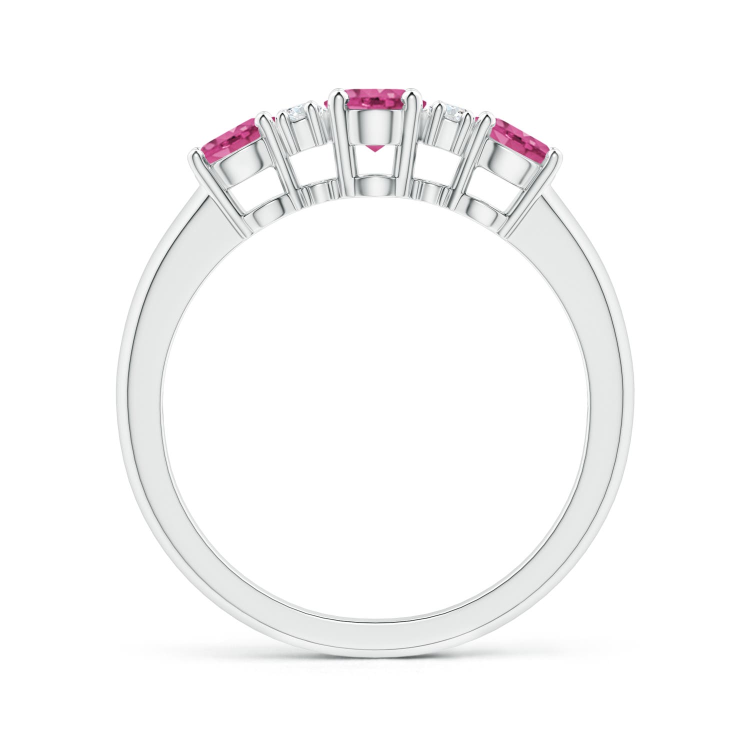 AAAA - Pink Sapphire / 1.49 CT / 14 KT White Gold