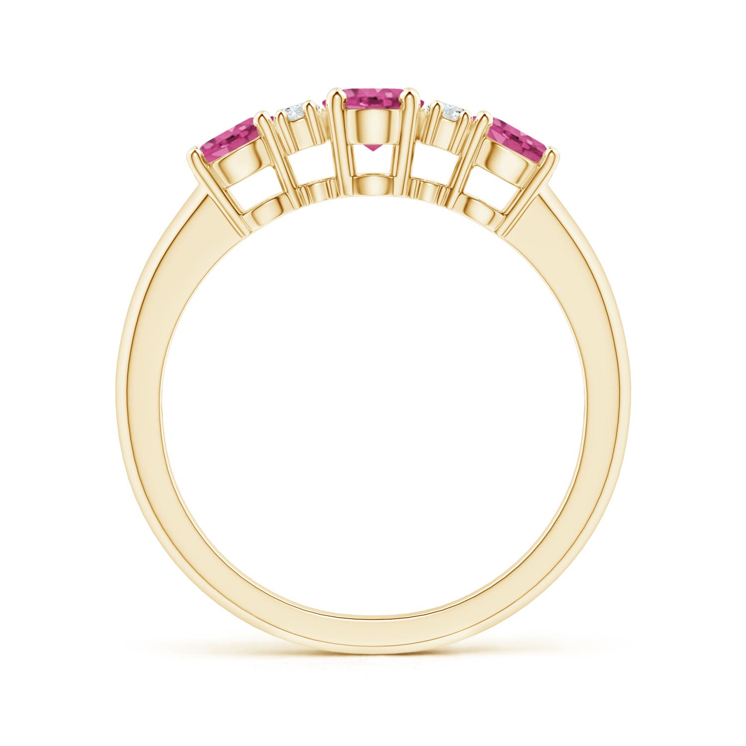 AAAA - Pink Sapphire / 1.49 CT / 14 KT Yellow Gold