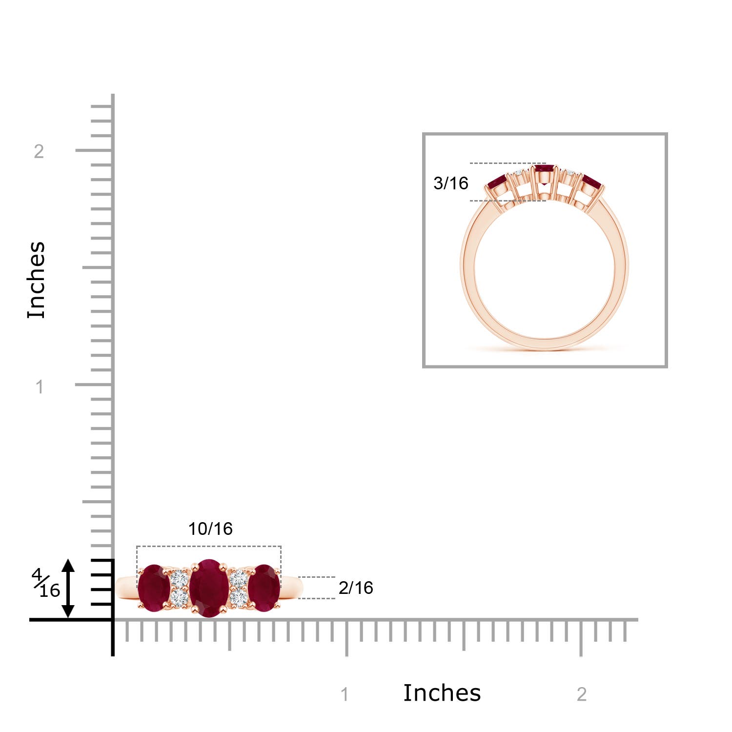 A - Ruby / 1.54 CT / 14 KT Rose Gold