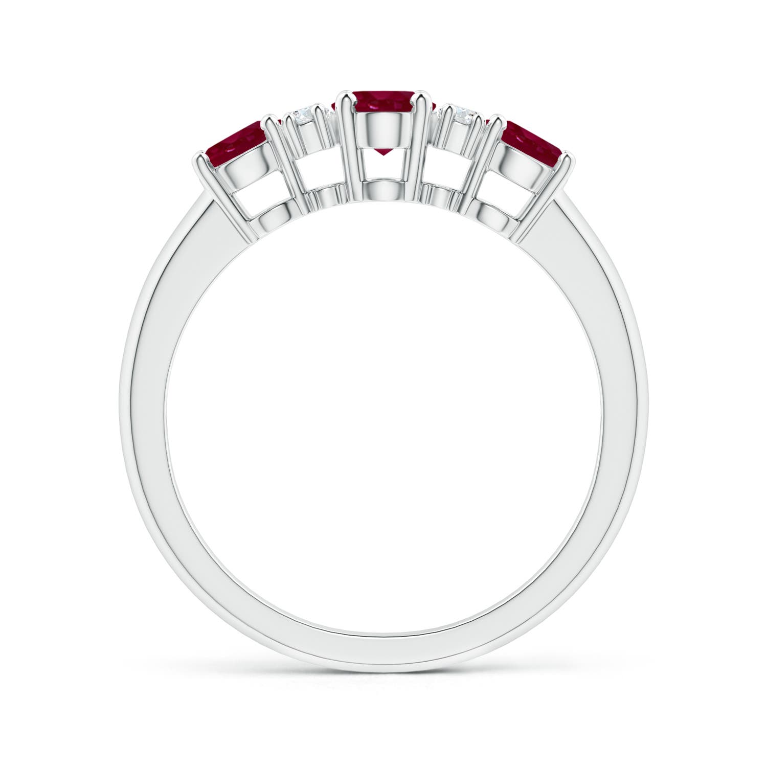 A - Ruby / 1.54 CT / 14 KT White Gold