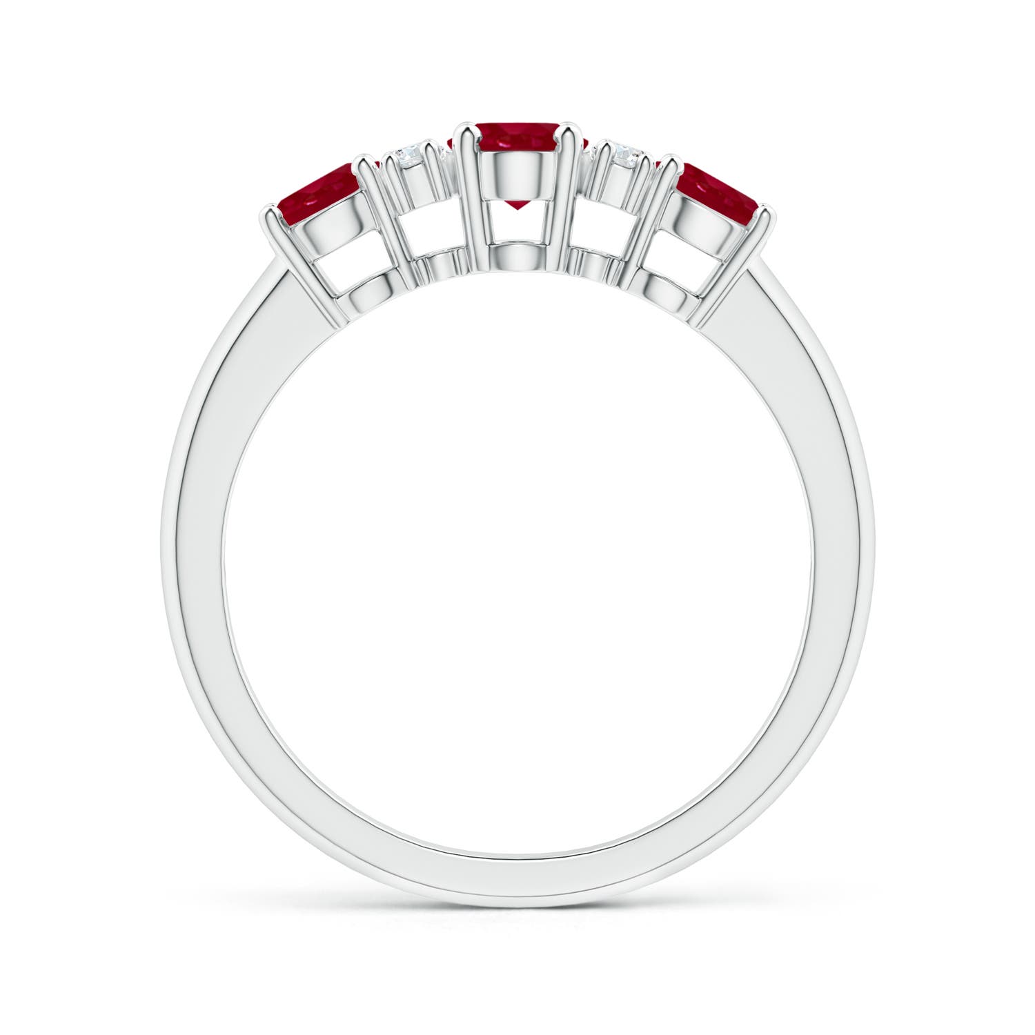 AA - Ruby / 1.54 CT / 14 KT White Gold