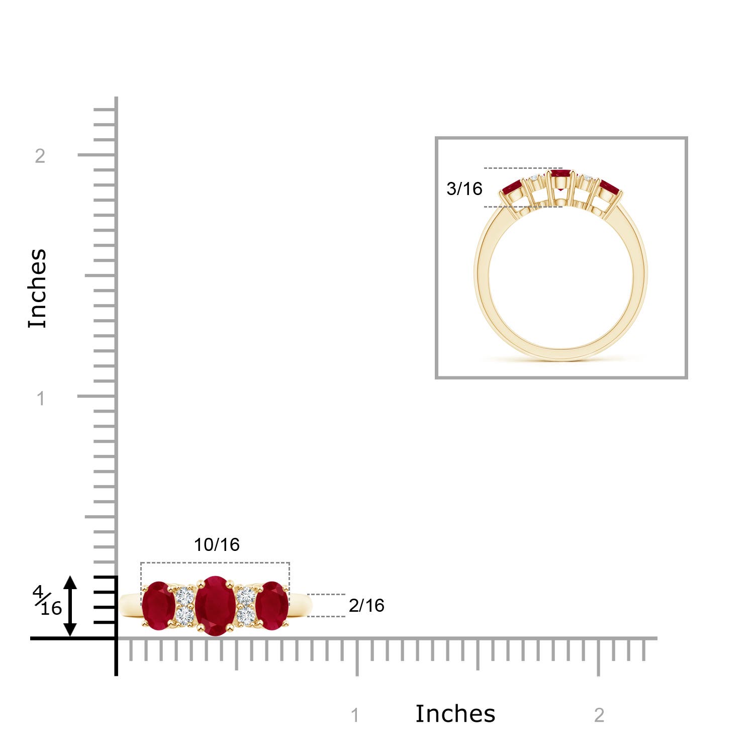 AA - Ruby / 1.54 CT / 14 KT Yellow Gold