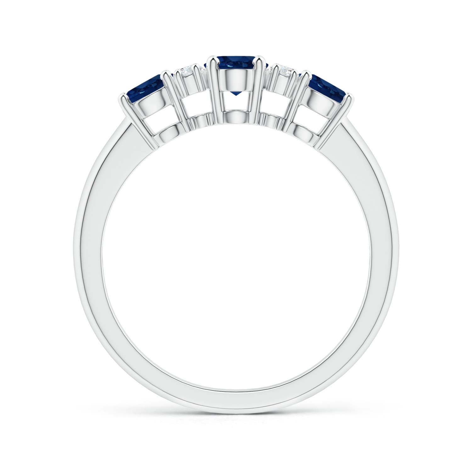 AA - Blue Sapphire / 1.54 CT / 14 KT White Gold