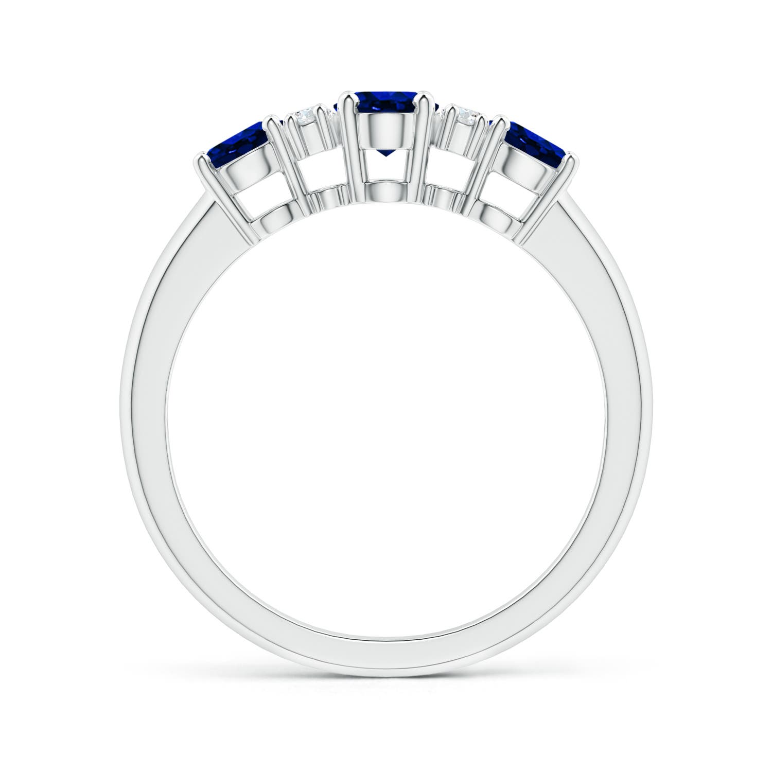 AAAA - Blue Sapphire / 1.54 CT / 14 KT White Gold