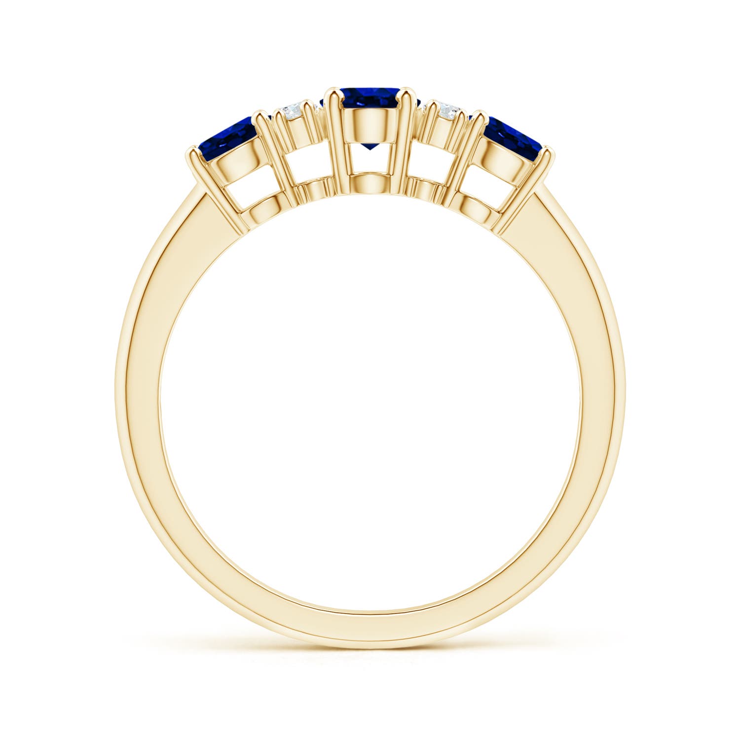 AAAA - Blue Sapphire / 1.54 CT / 14 KT Yellow Gold