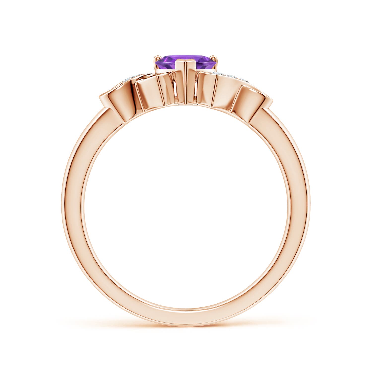 AAA - Amethyst / 0.41 CT / 14 KT Rose Gold
