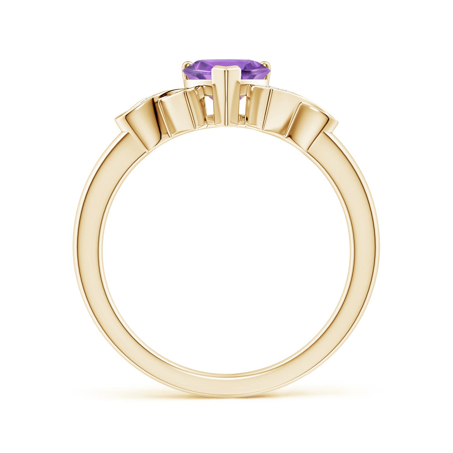 A - Amethyst / 0.76 CT / 14 KT Yellow Gold