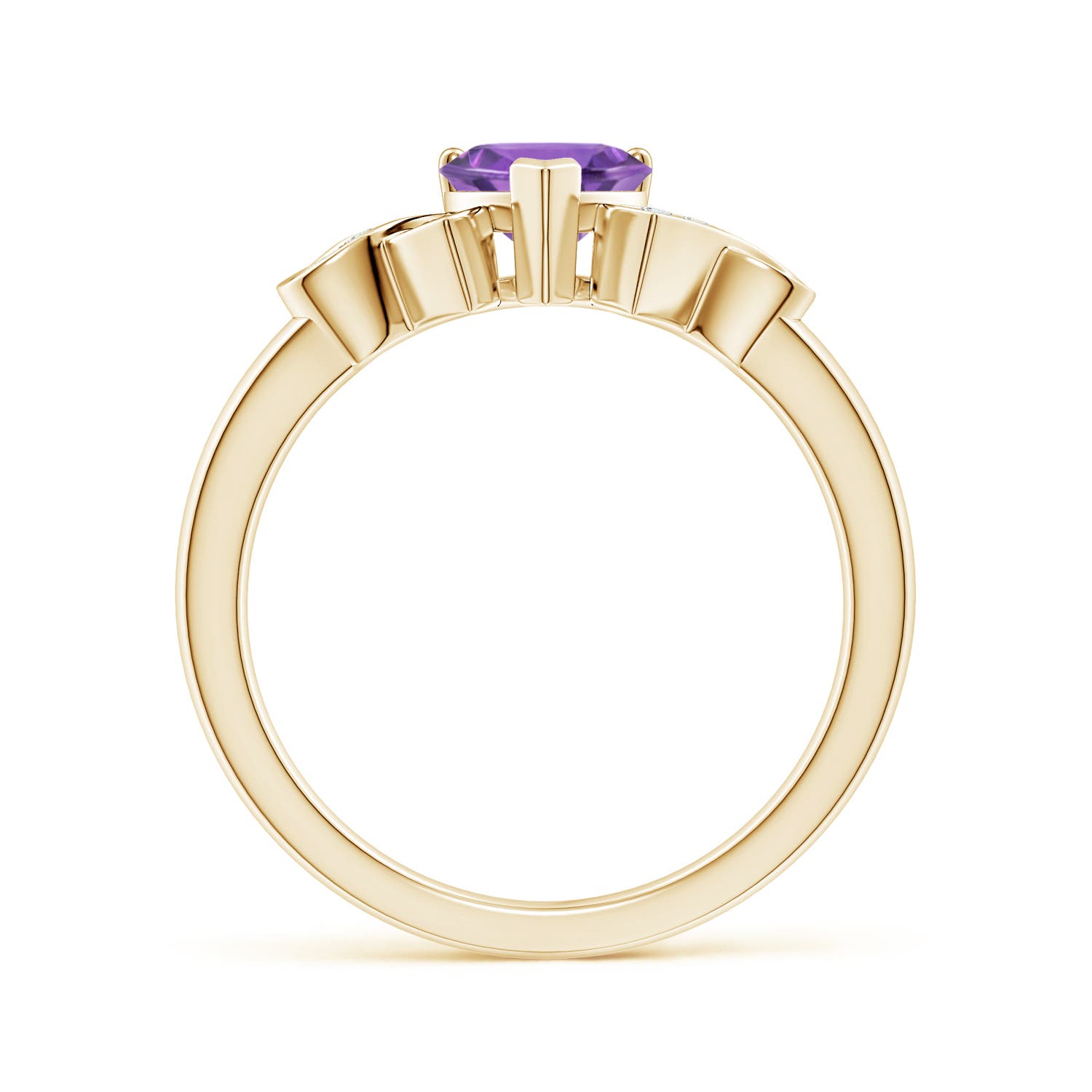 AA - Amethyst / 0.76 CT / 14 KT Yellow Gold