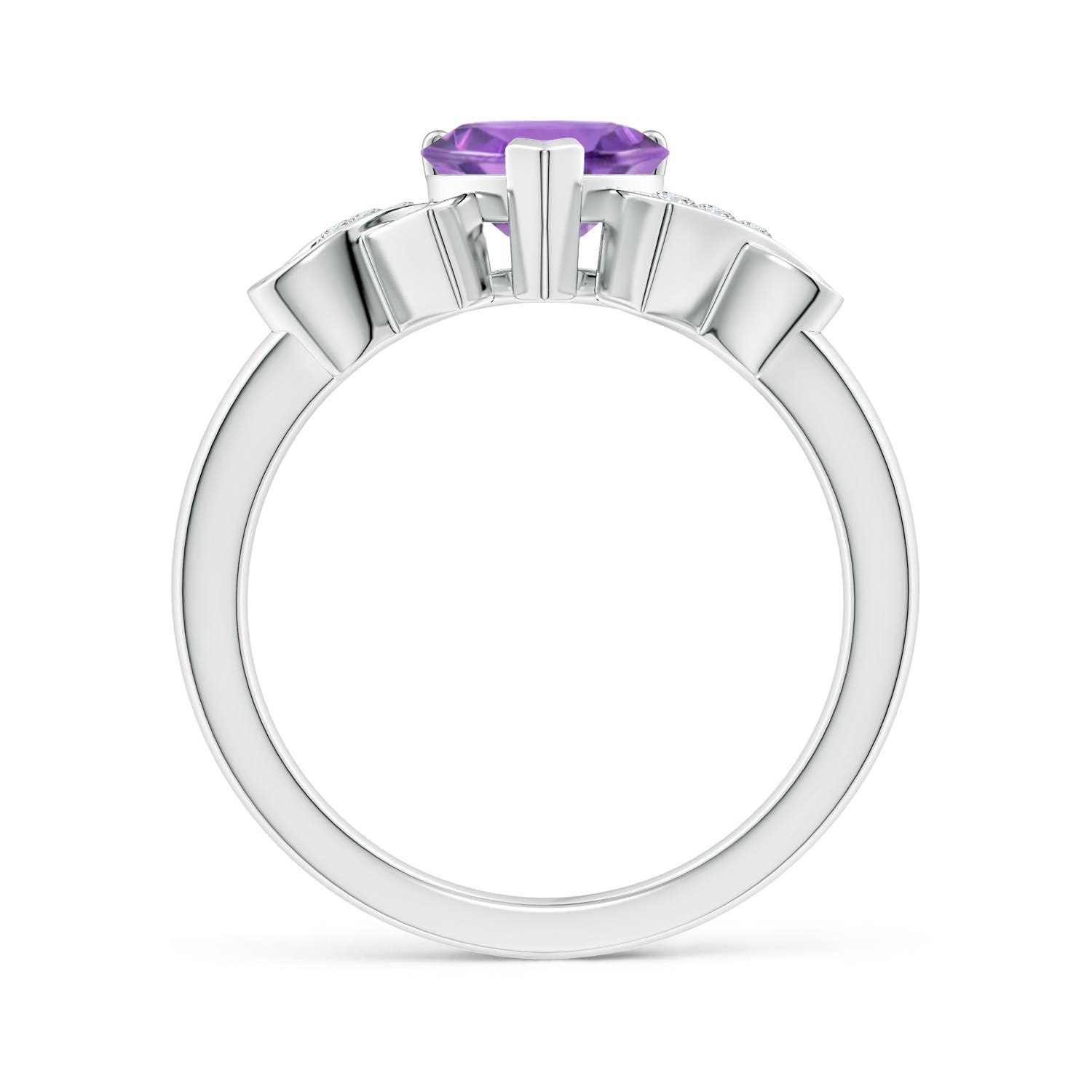 A - Amethyst / 1.17 CT / 14 KT White Gold