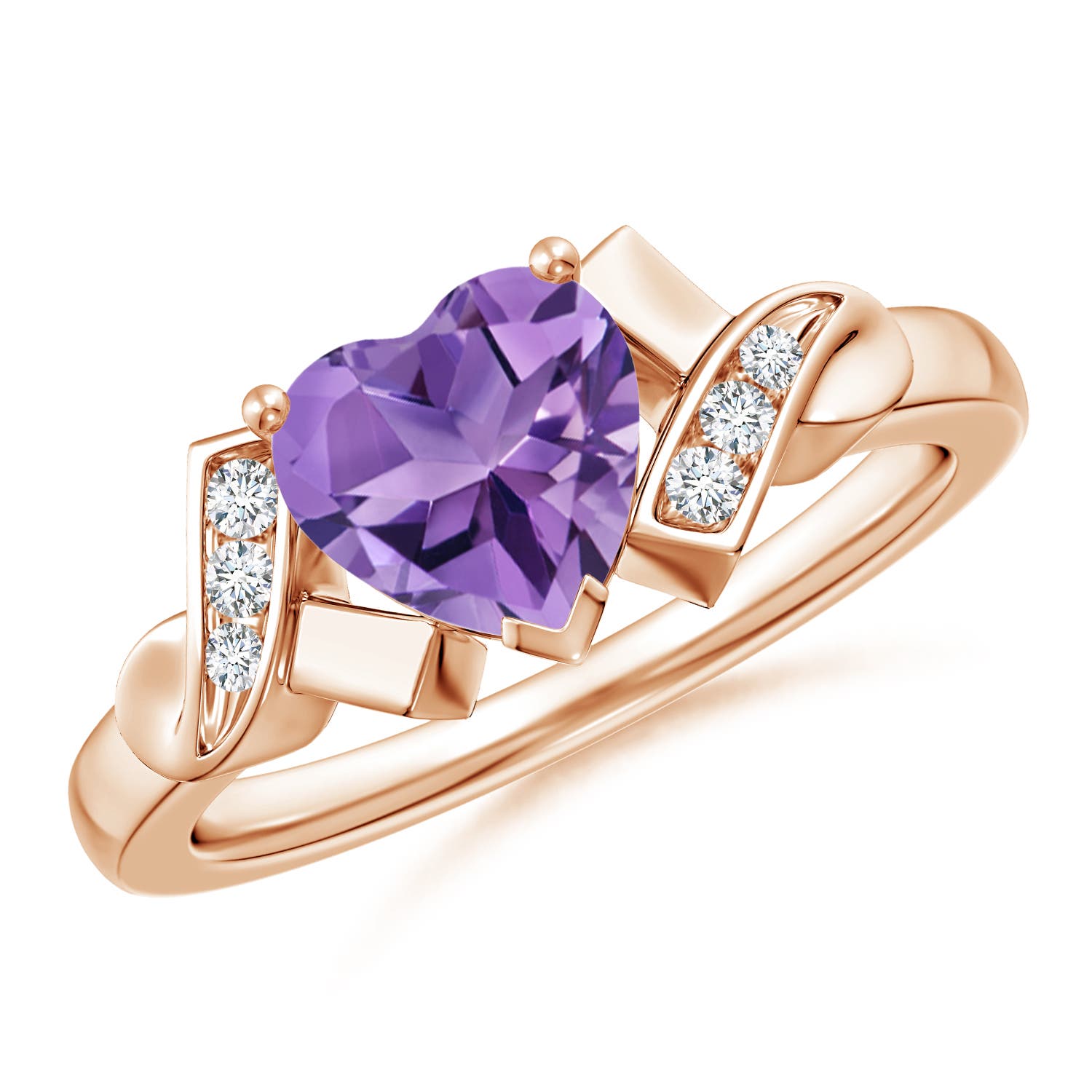 AA - Amethyst / 1.17 CT / 14 KT Rose Gold