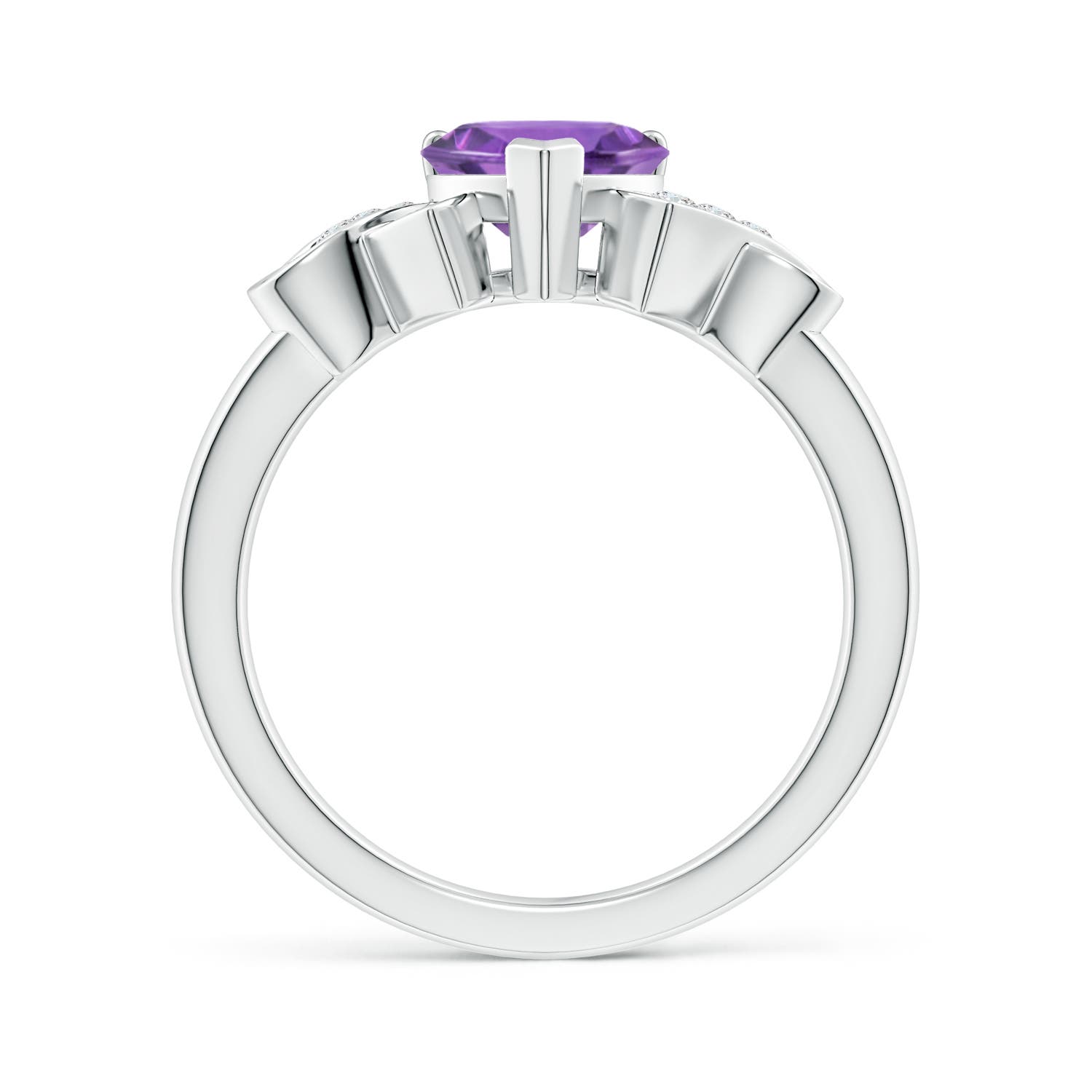 AA - Amethyst / 1.17 CT / 14 KT White Gold