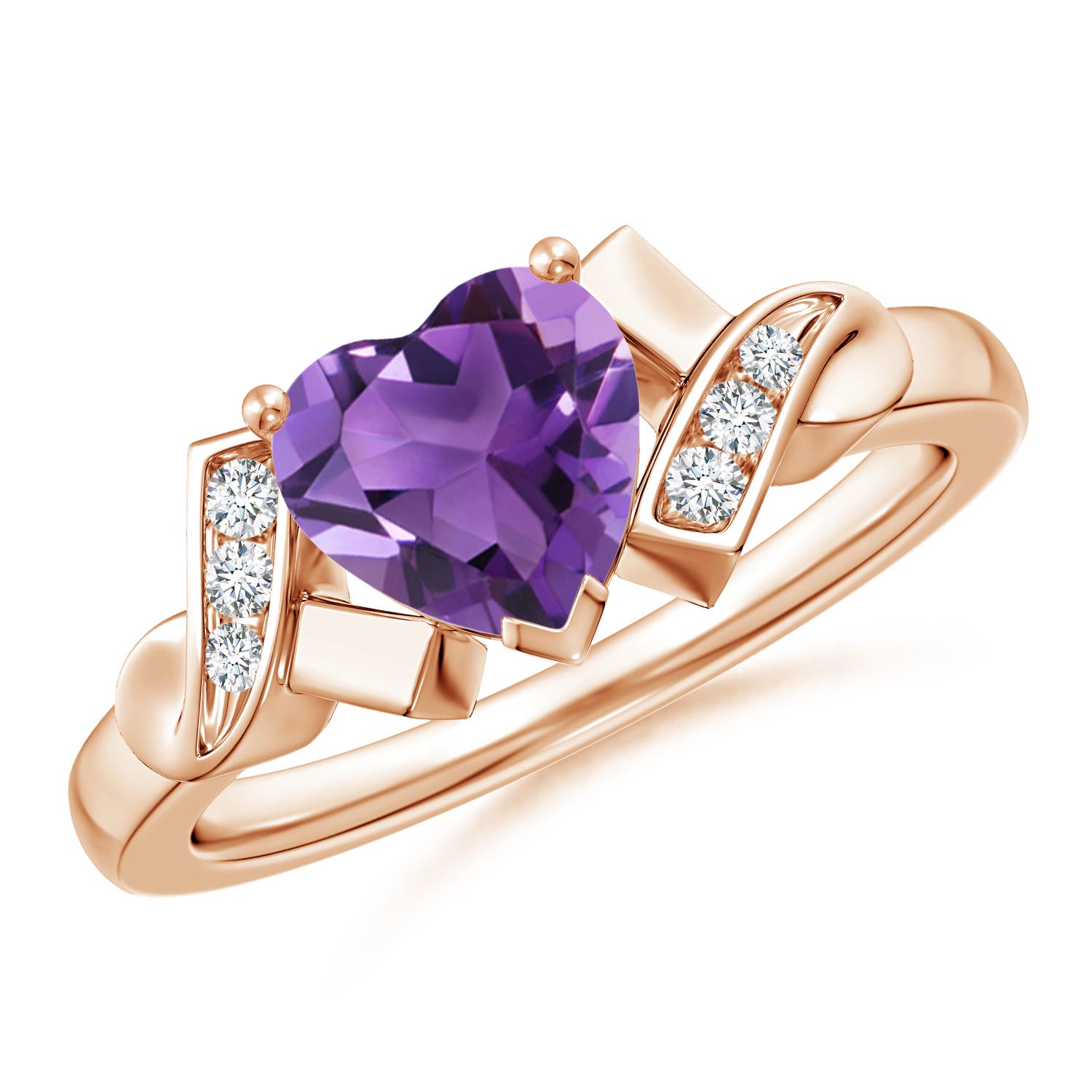 AAA - Amethyst / 1.17 CT / 14 KT Rose Gold