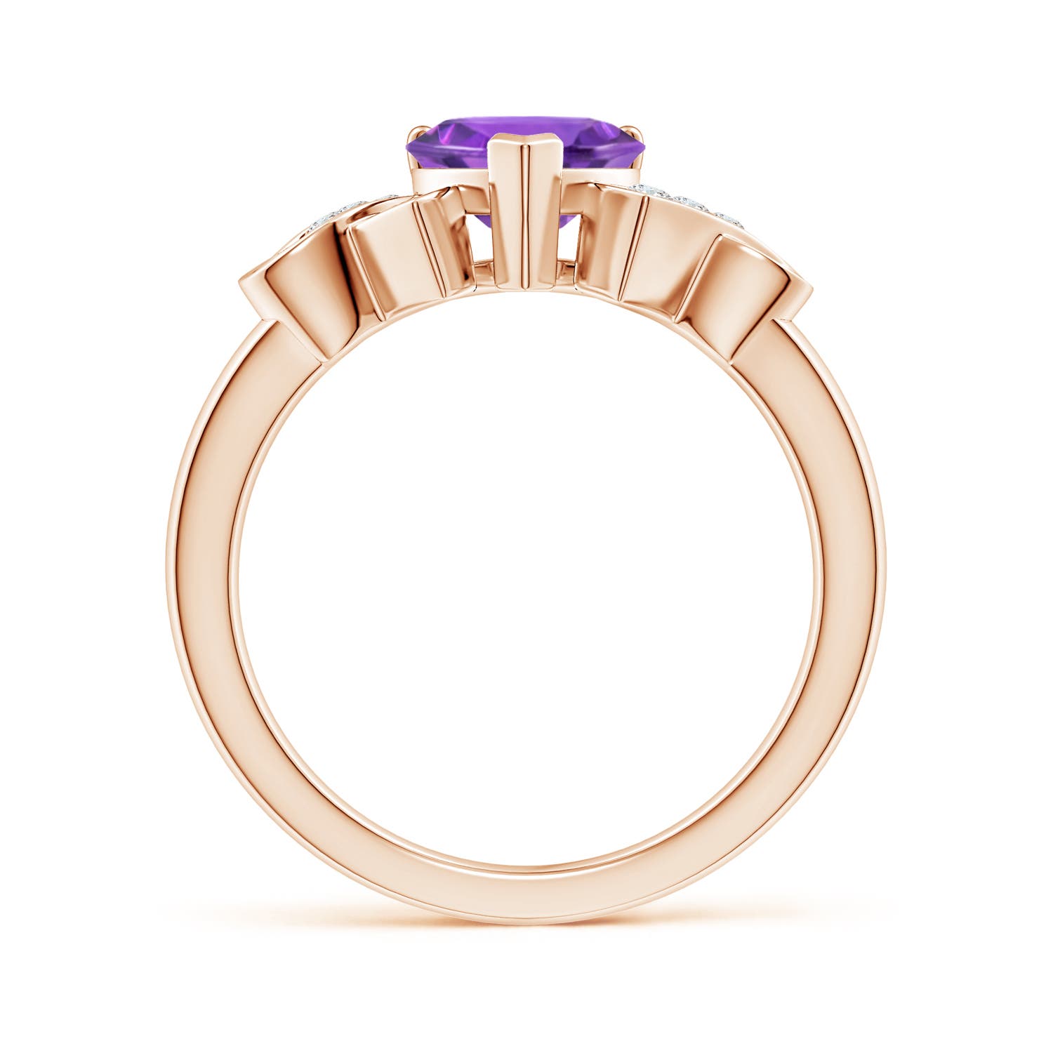 AAA - Amethyst / 1.17 CT / 14 KT Rose Gold
