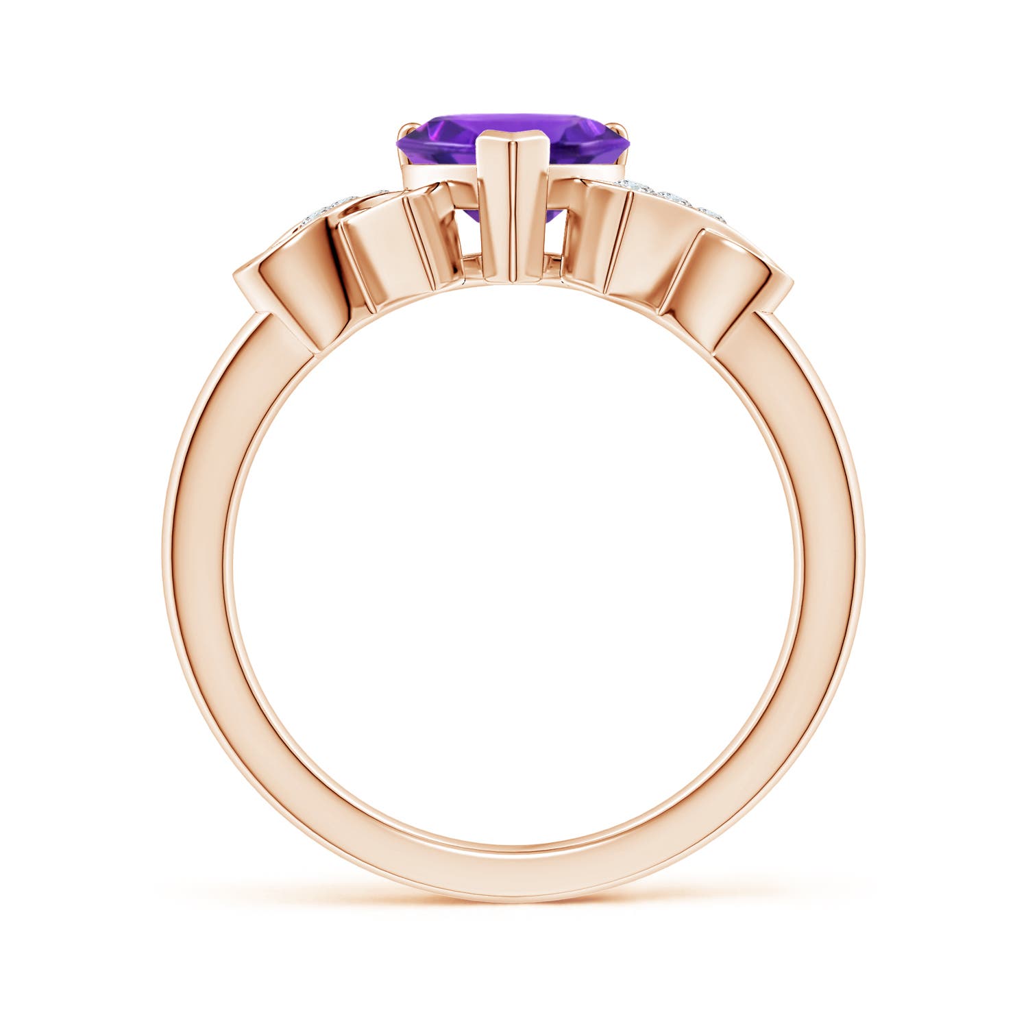 AAAA - Amethyst / 1.17 CT / 14 KT Rose Gold