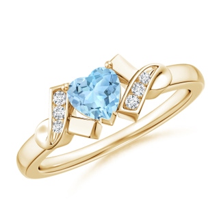 Heart AAA Aquamarine