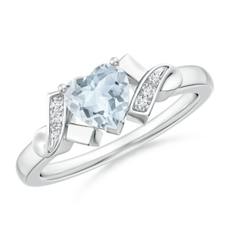 Heart A Aquamarine
