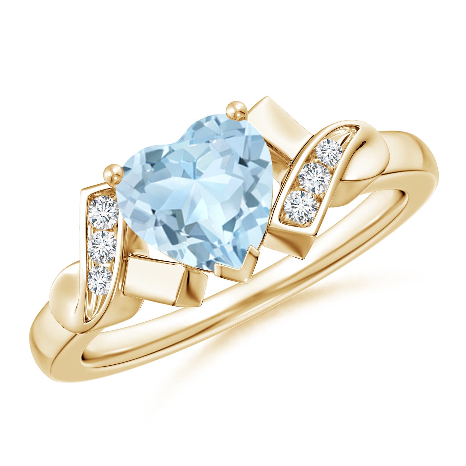 AA - Aquamarine / 0.97 CT / 14 KT Yellow Gold