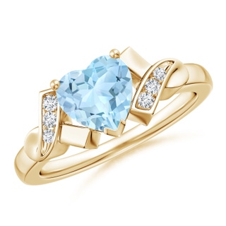 Heart AAA Aquamarine
