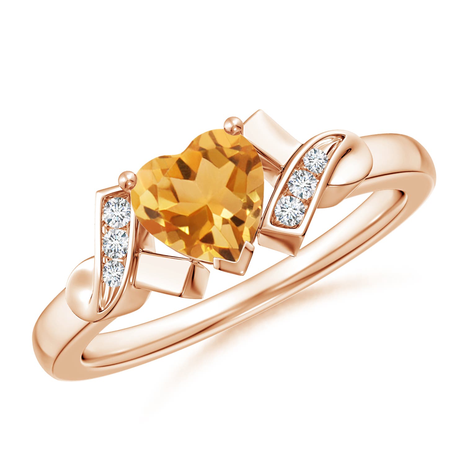 A - Citrine / 0.76 CT / 14 KT Rose Gold