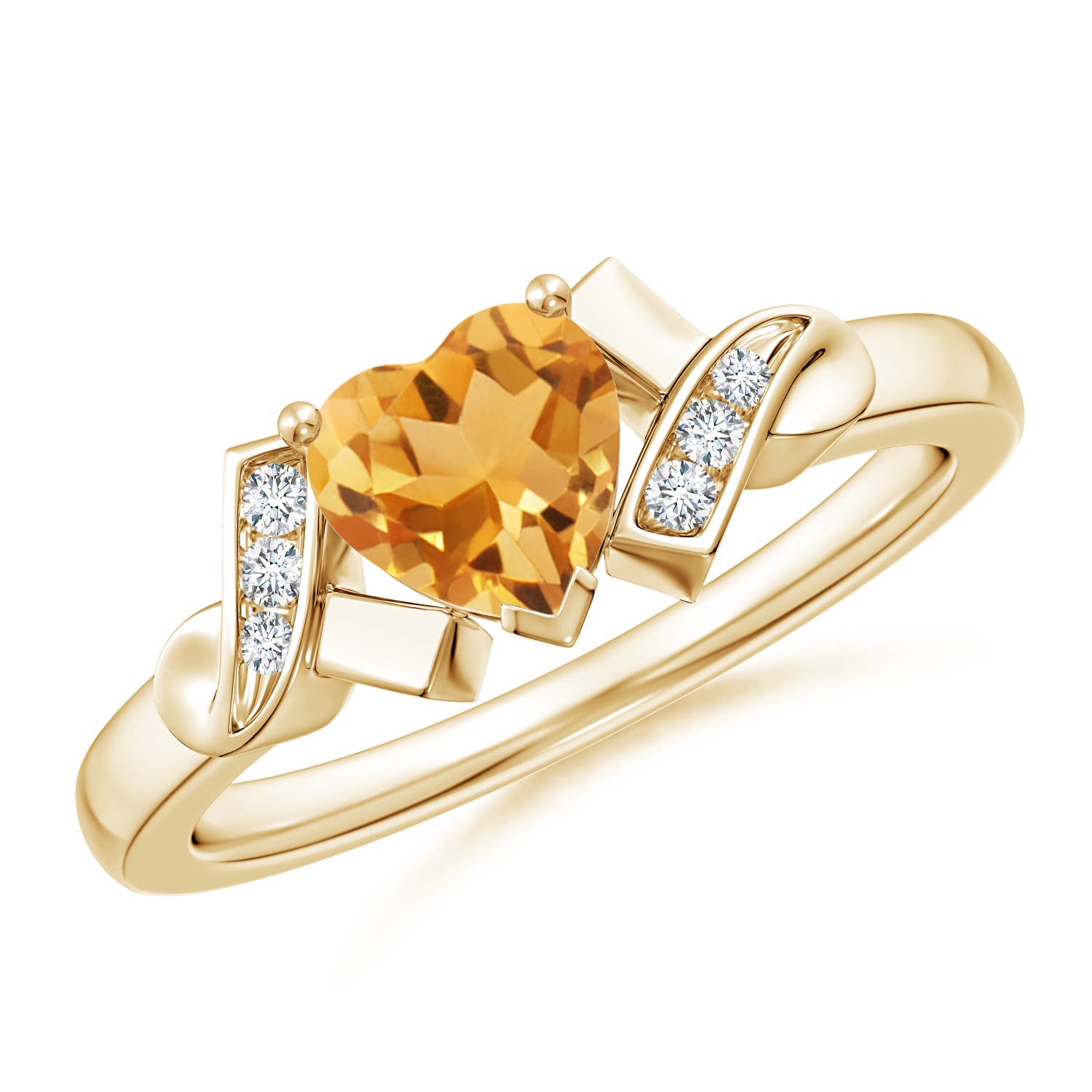 A - Citrine / 0.76 CT / 14 KT Yellow Gold