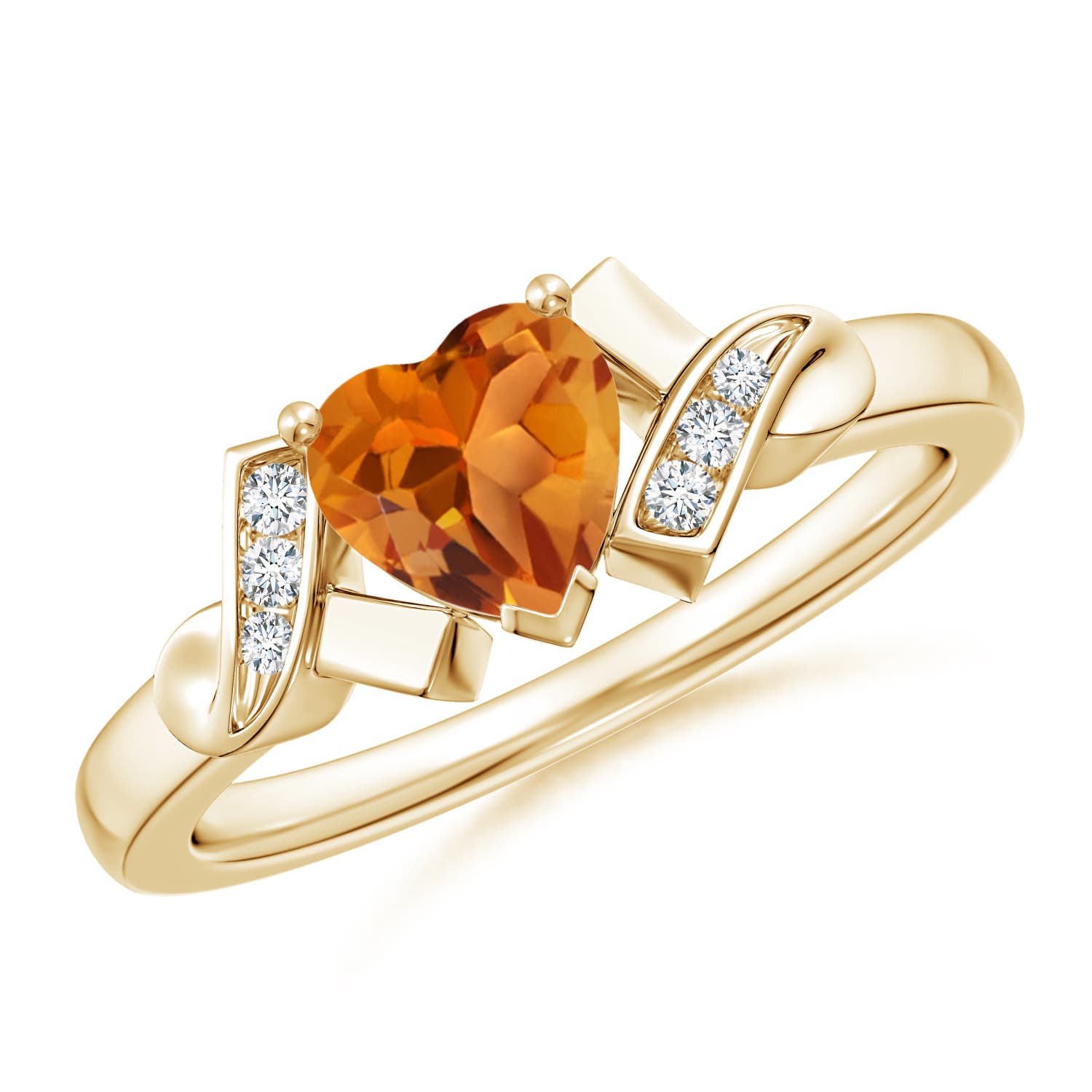 AAA - Citrine / 0.76 CT / 14 KT Yellow Gold