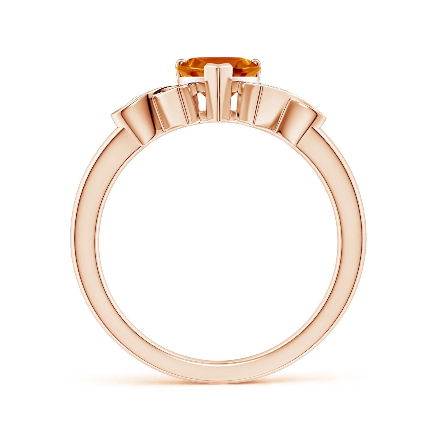 AAAA - Citrine / 0.76 CT / 14 KT Rose Gold