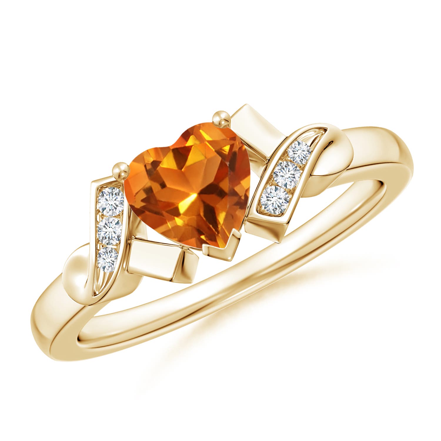 AAAA - Citrine / 0.76 CT / 14 KT Yellow Gold