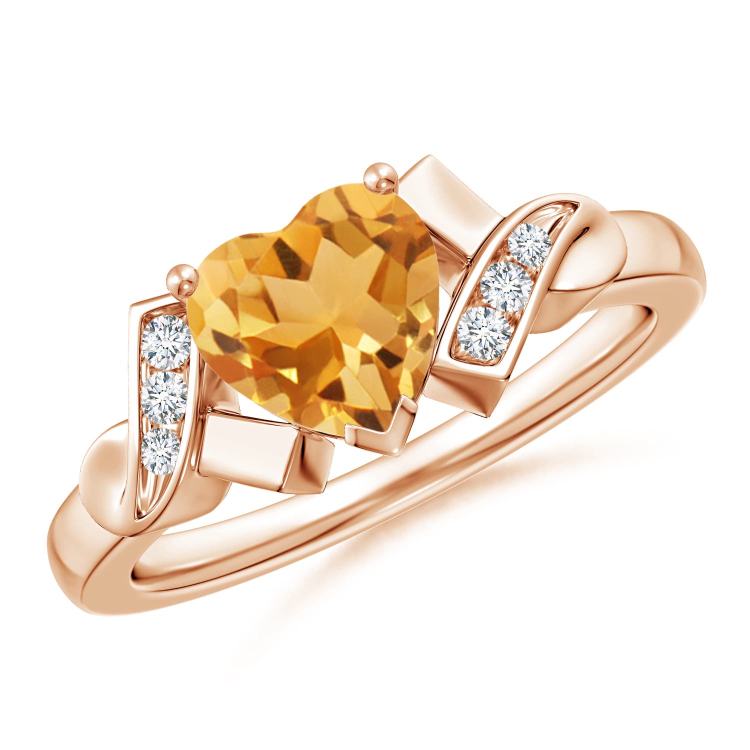 A - Citrine / 1.17 CT / 14 KT Rose Gold