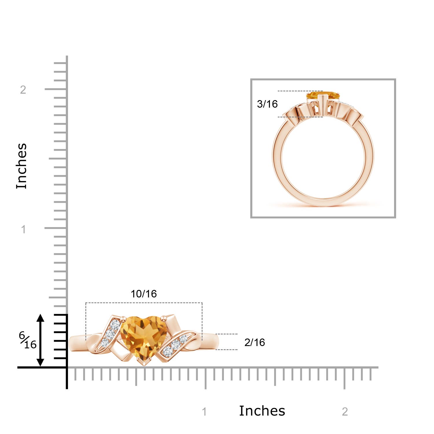 A - Citrine / 1.17 CT / 14 KT Rose Gold