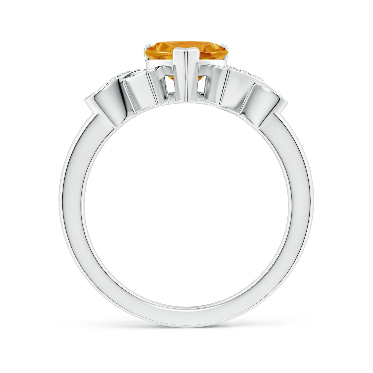 A - Citrine / 1.17 CT / 14 KT White Gold