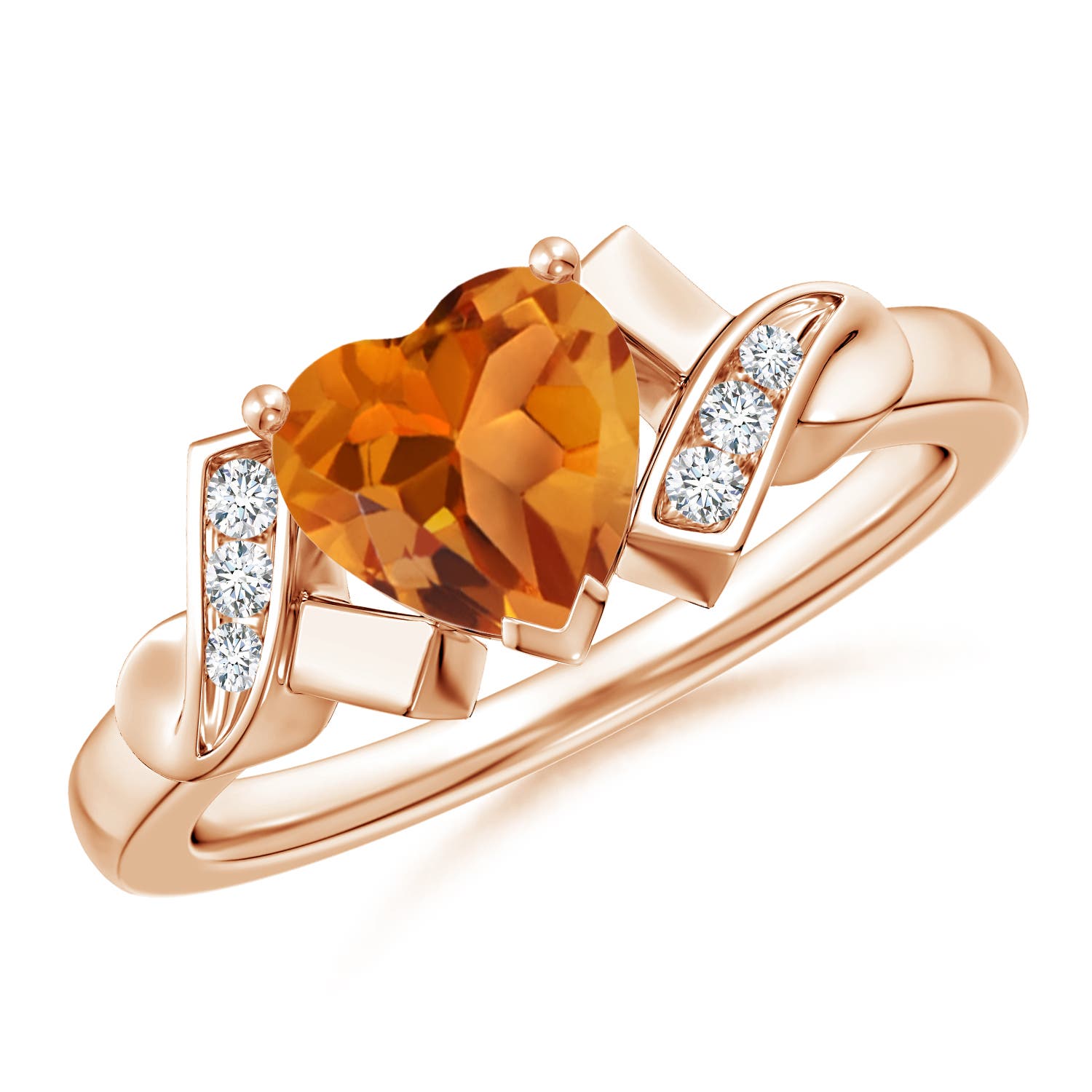 AAA - Citrine / 1.17 CT / 14 KT Rose Gold