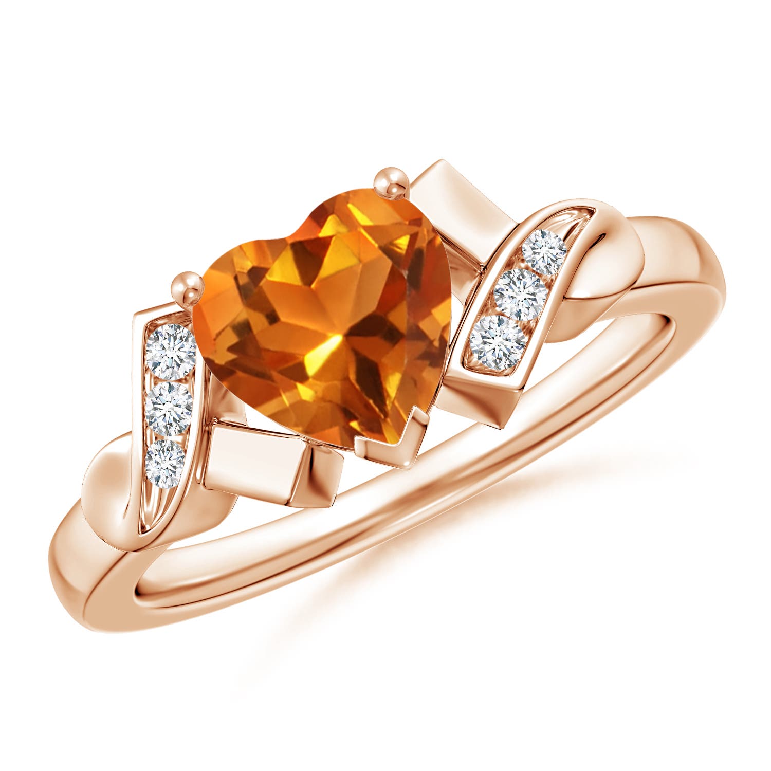 AAAA - Citrine / 1.17 CT / 14 KT Rose Gold