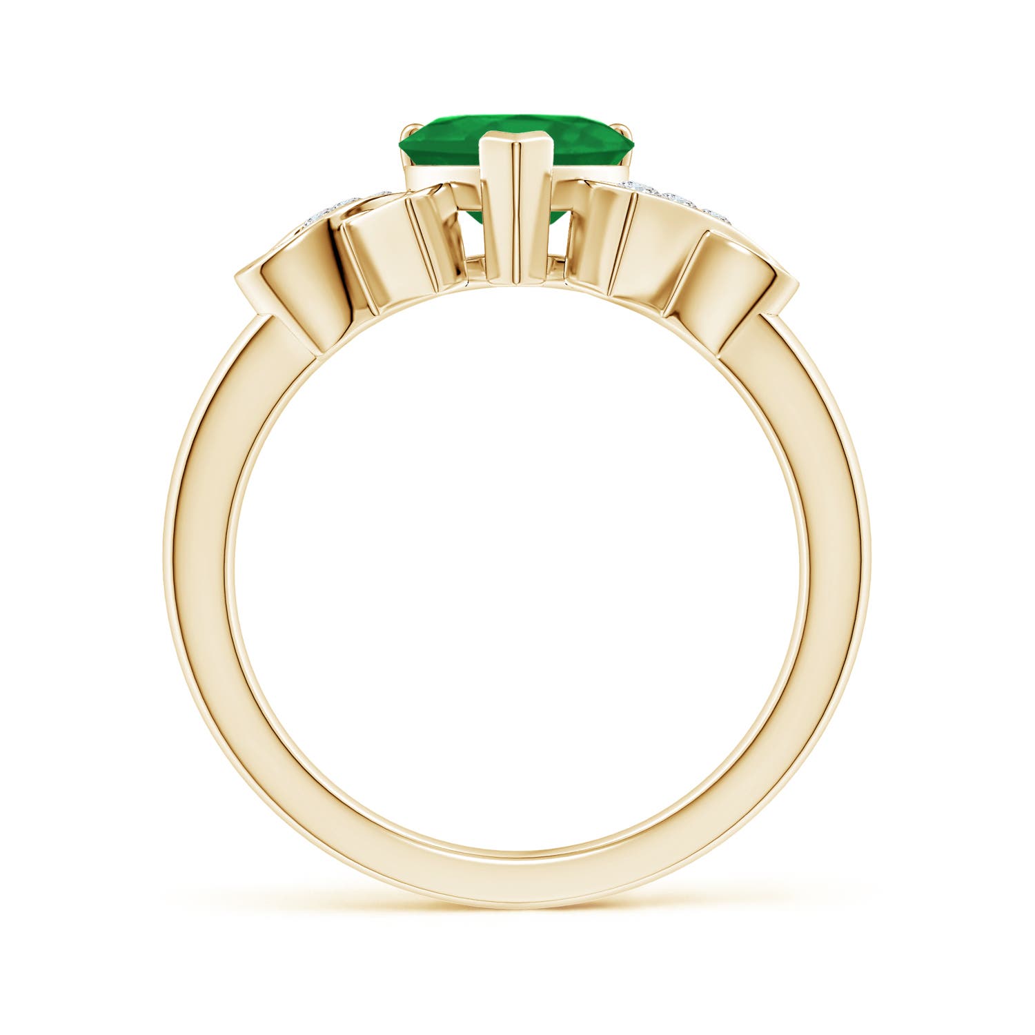 A - Emerald / 1.27 CT / 14 KT Yellow Gold