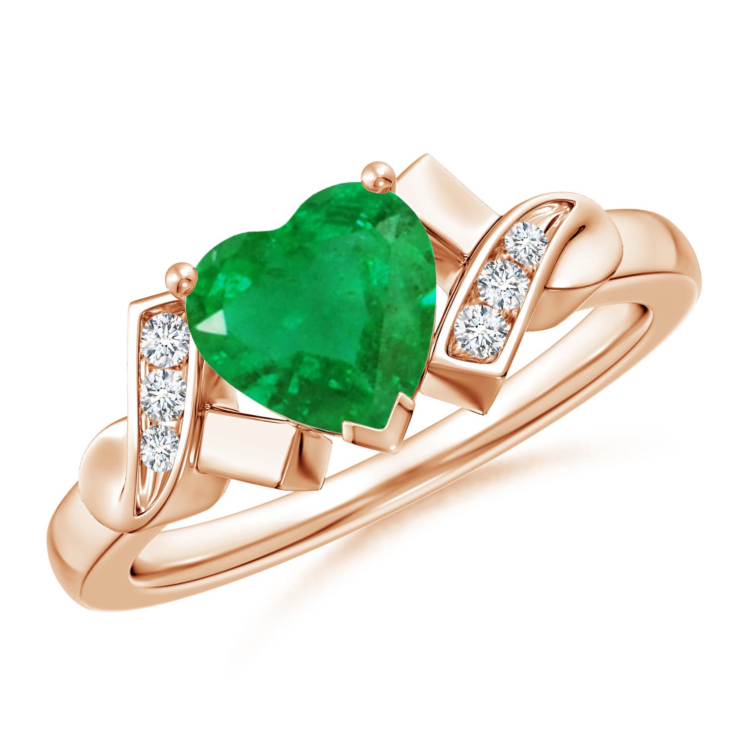 AA - Emerald / 1.27 CT / 14 KT Rose Gold