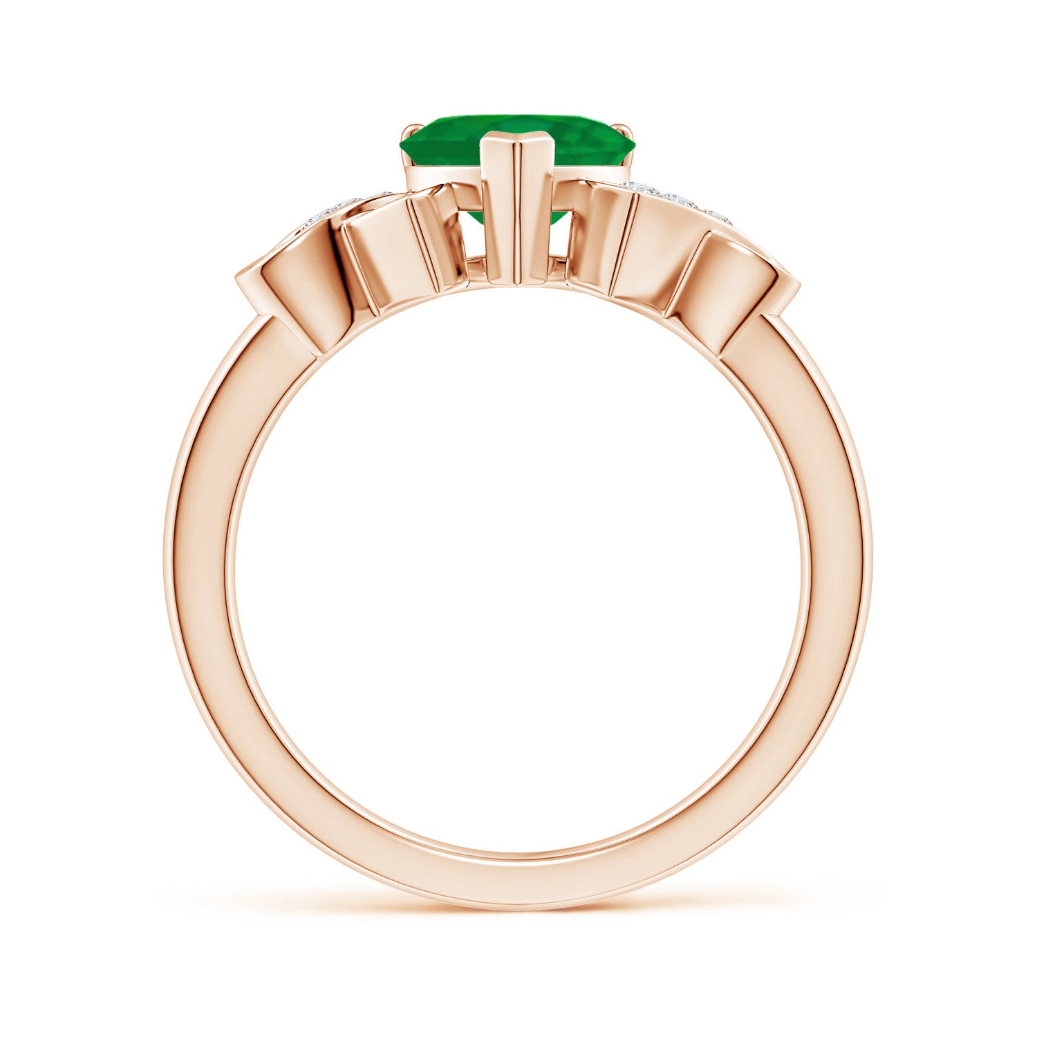 AA - Emerald / 1.27 CT / 14 KT Rose Gold