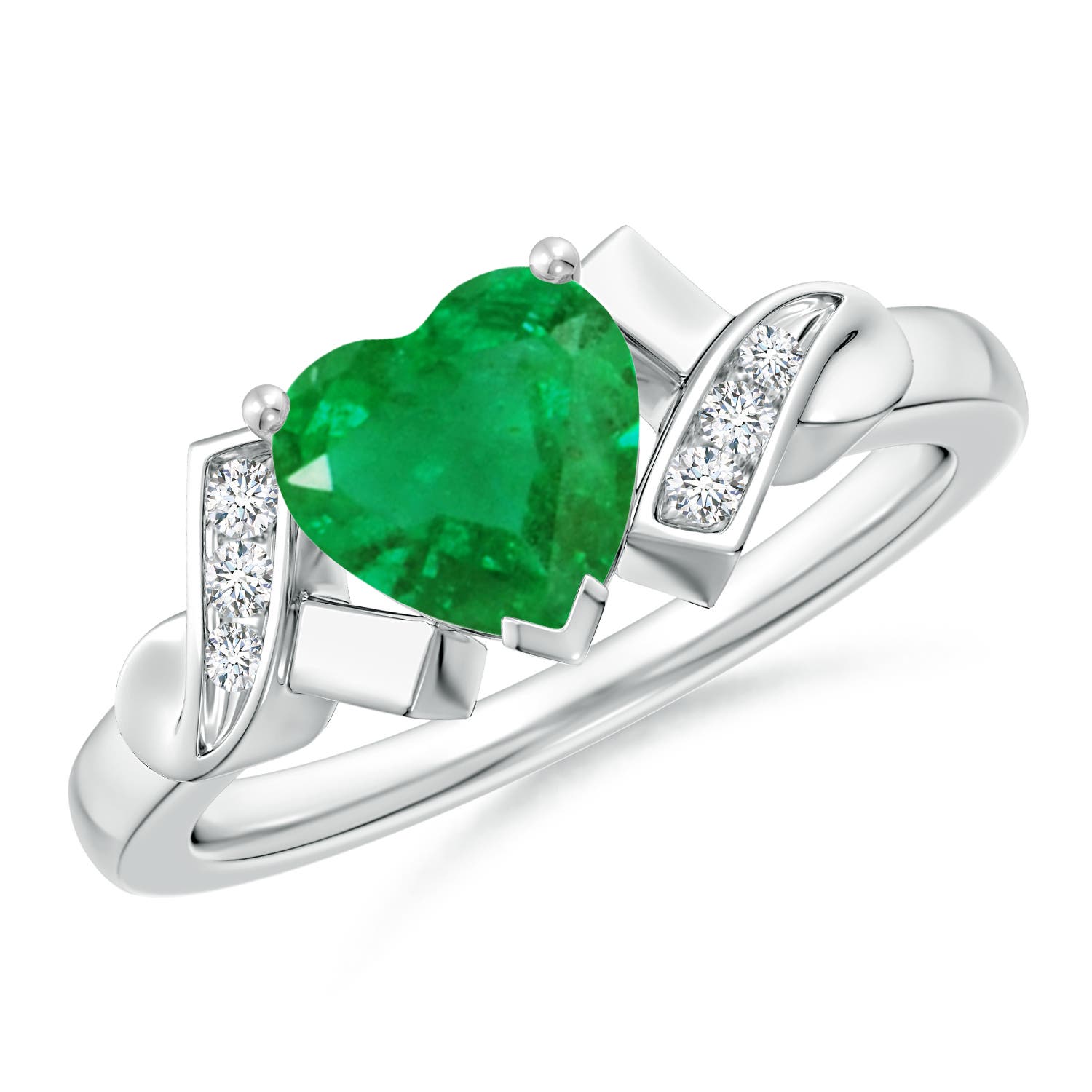 AA - Emerald / 1.27 CT / 14 KT White Gold