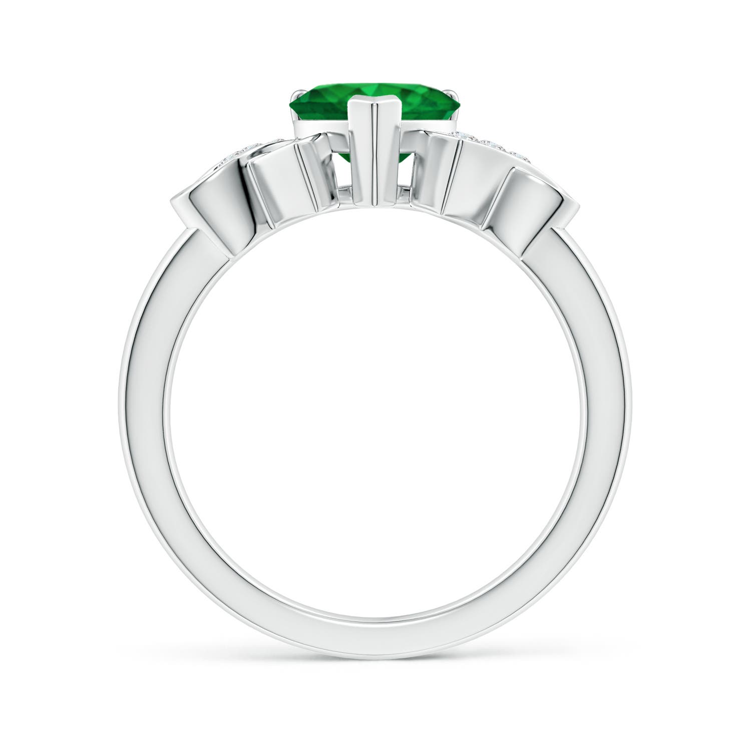 AAA - Emerald / 1.27 CT / 14 KT White Gold