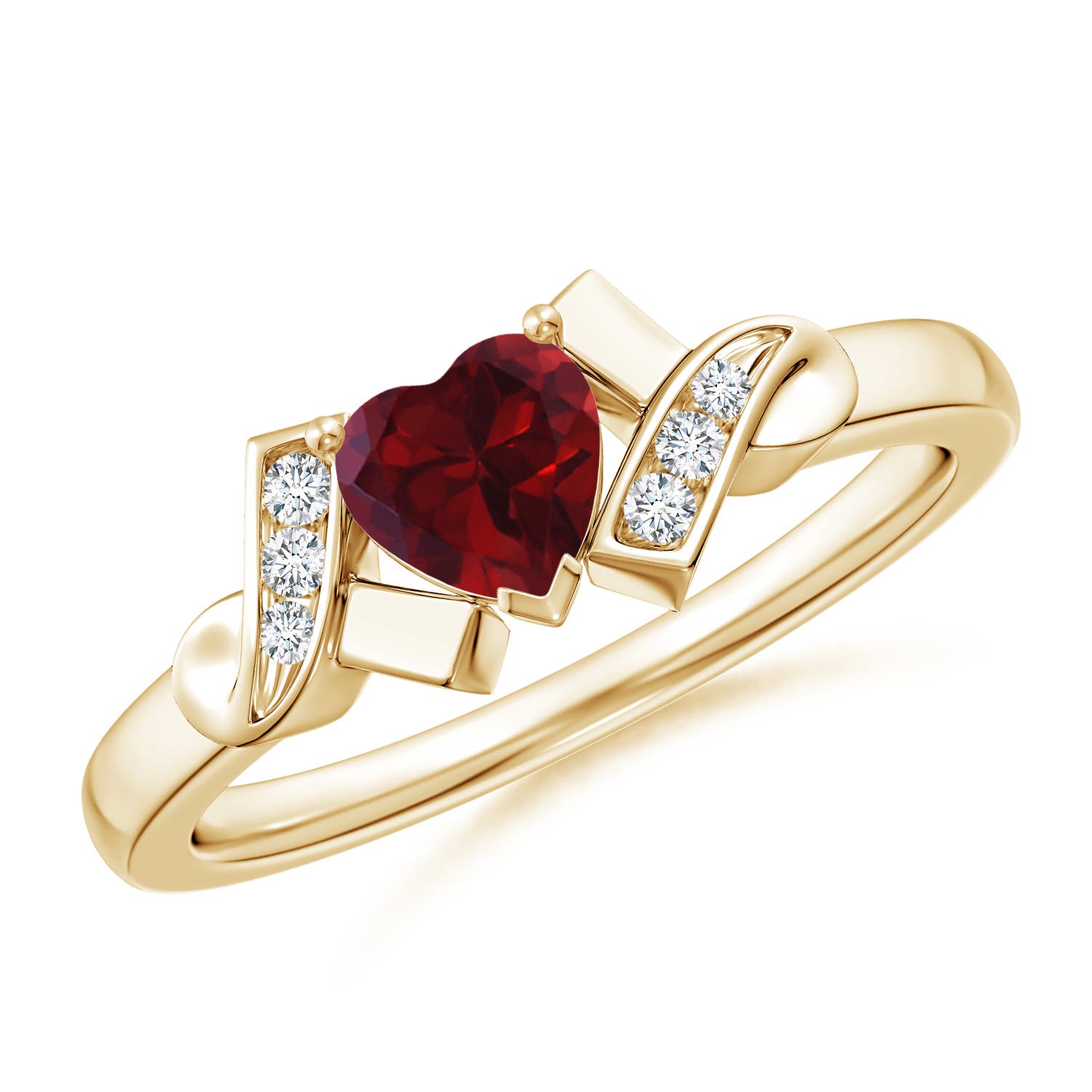 AA - Garnet / 0.51 CT / 14 KT Yellow Gold