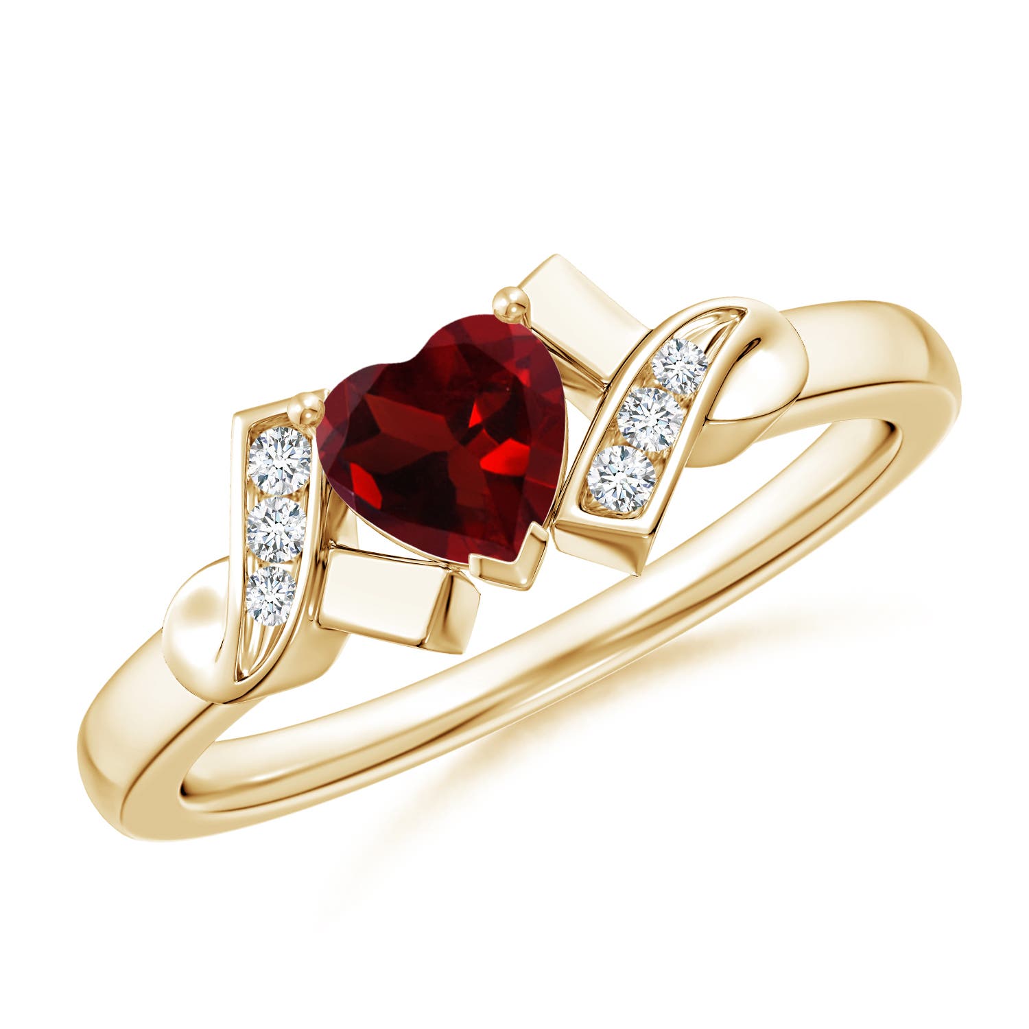 AAA - Garnet / 0.51 CT / 14 KT Yellow Gold