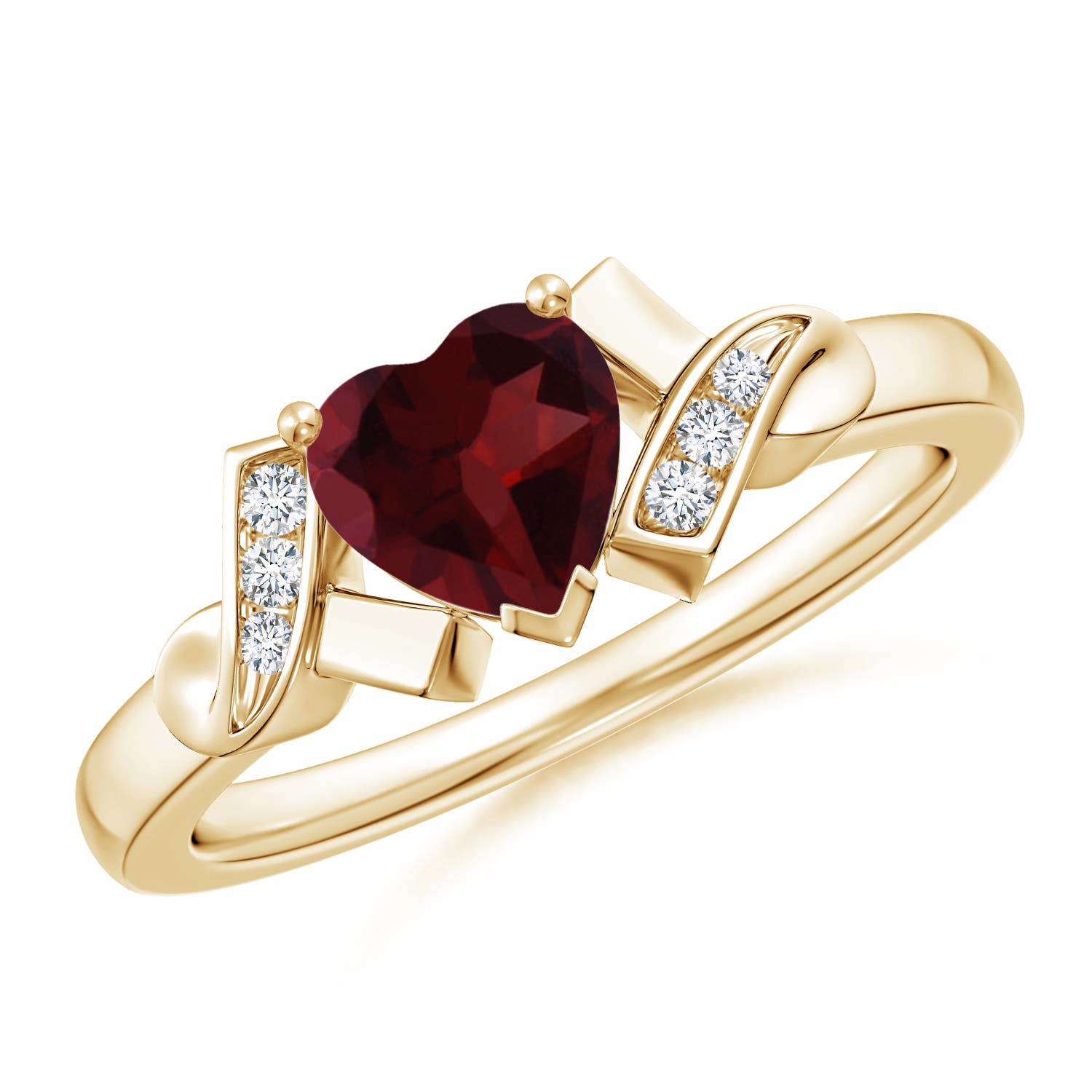 A - Garnet / 0.96 CT / 14 KT Yellow Gold