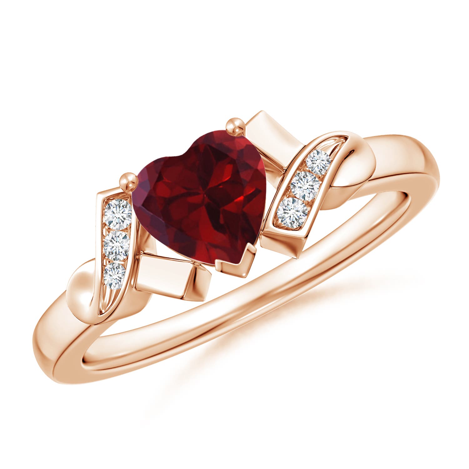 AA - Garnet / 0.96 CT / 14 KT Rose Gold