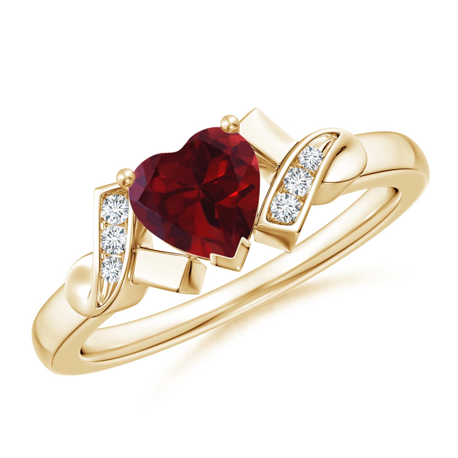 AA - Garnet / 0.96 CT / 14 KT Yellow Gold