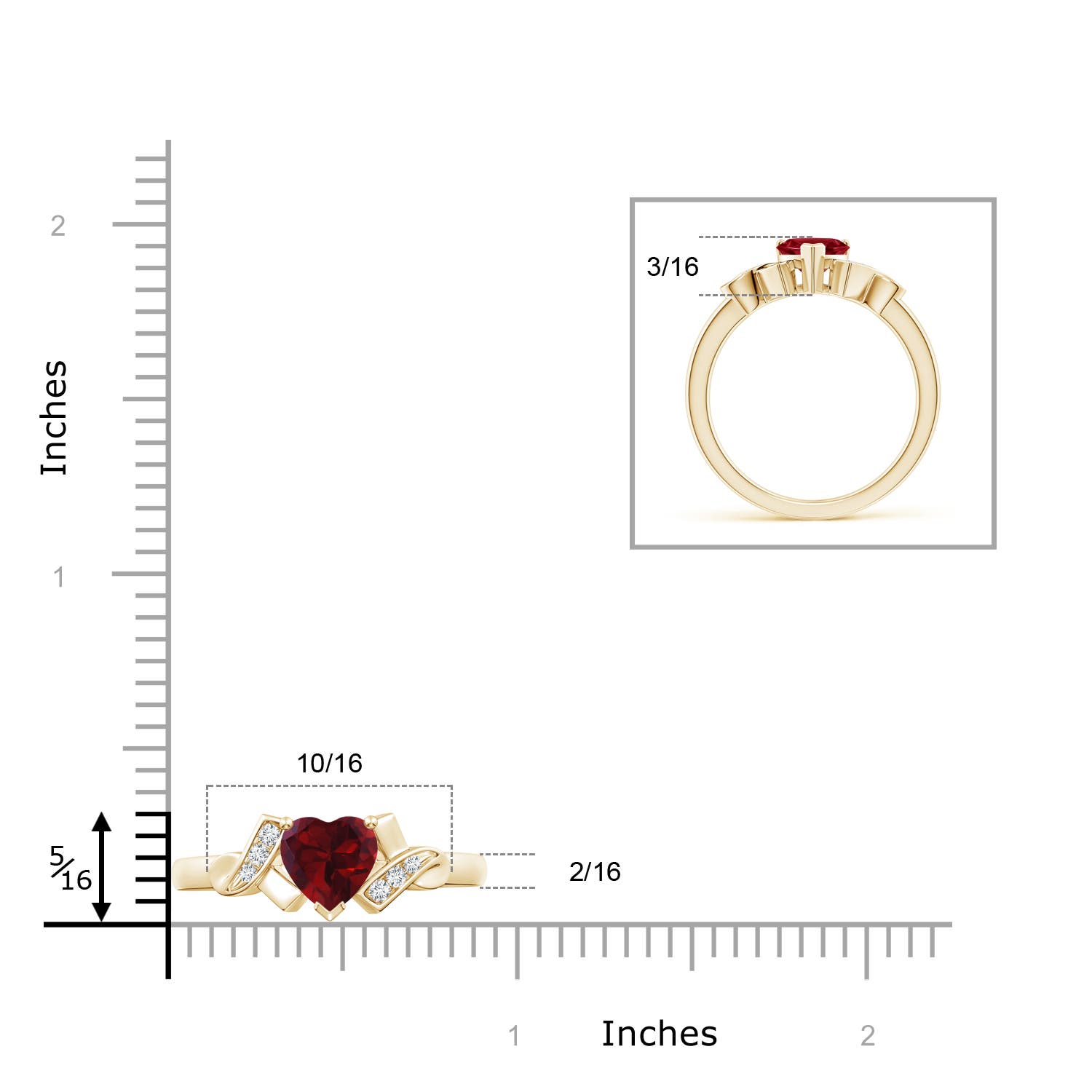 AA - Garnet / 0.96 CT / 14 KT Yellow Gold