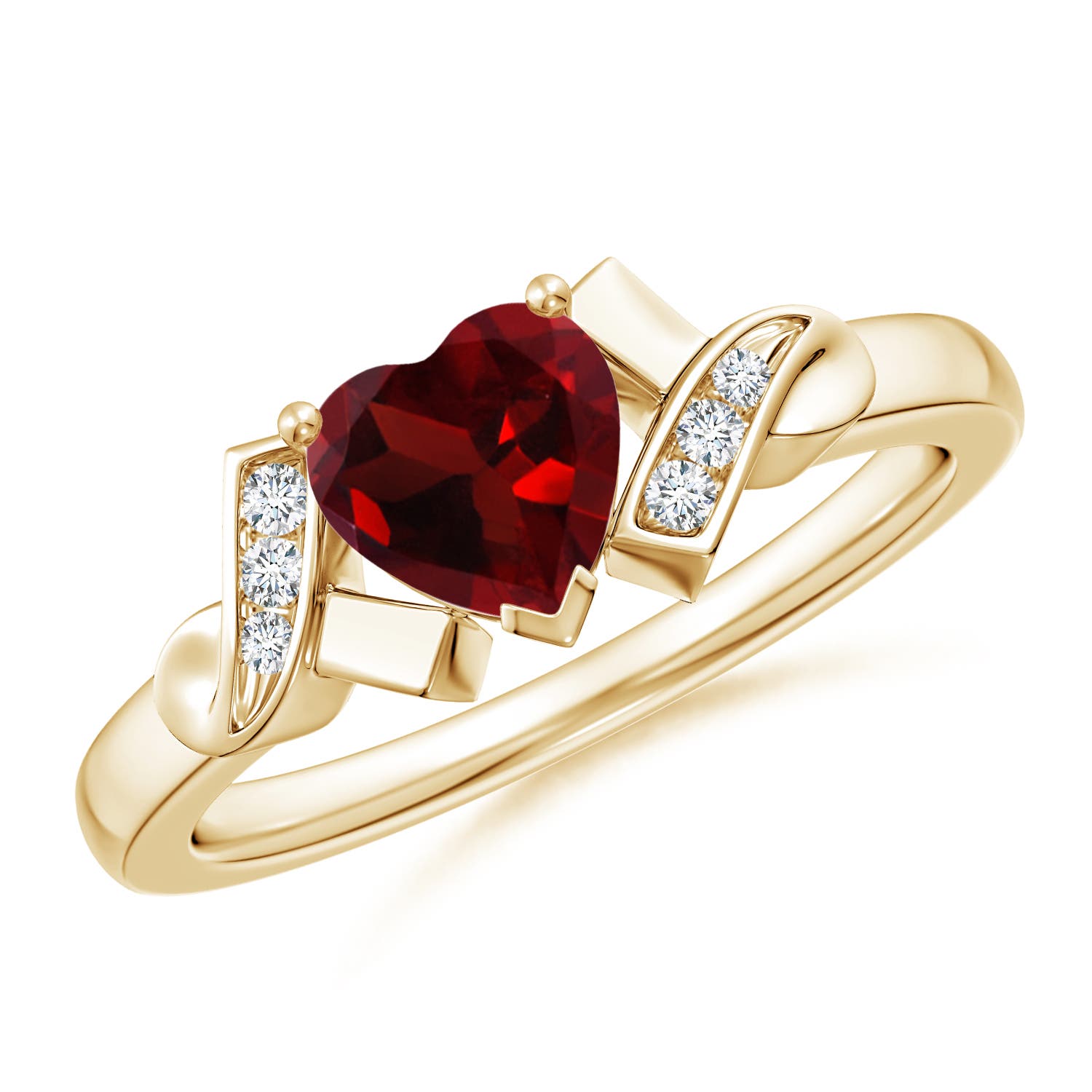 AAA - Garnet / 0.96 CT / 14 KT Yellow Gold